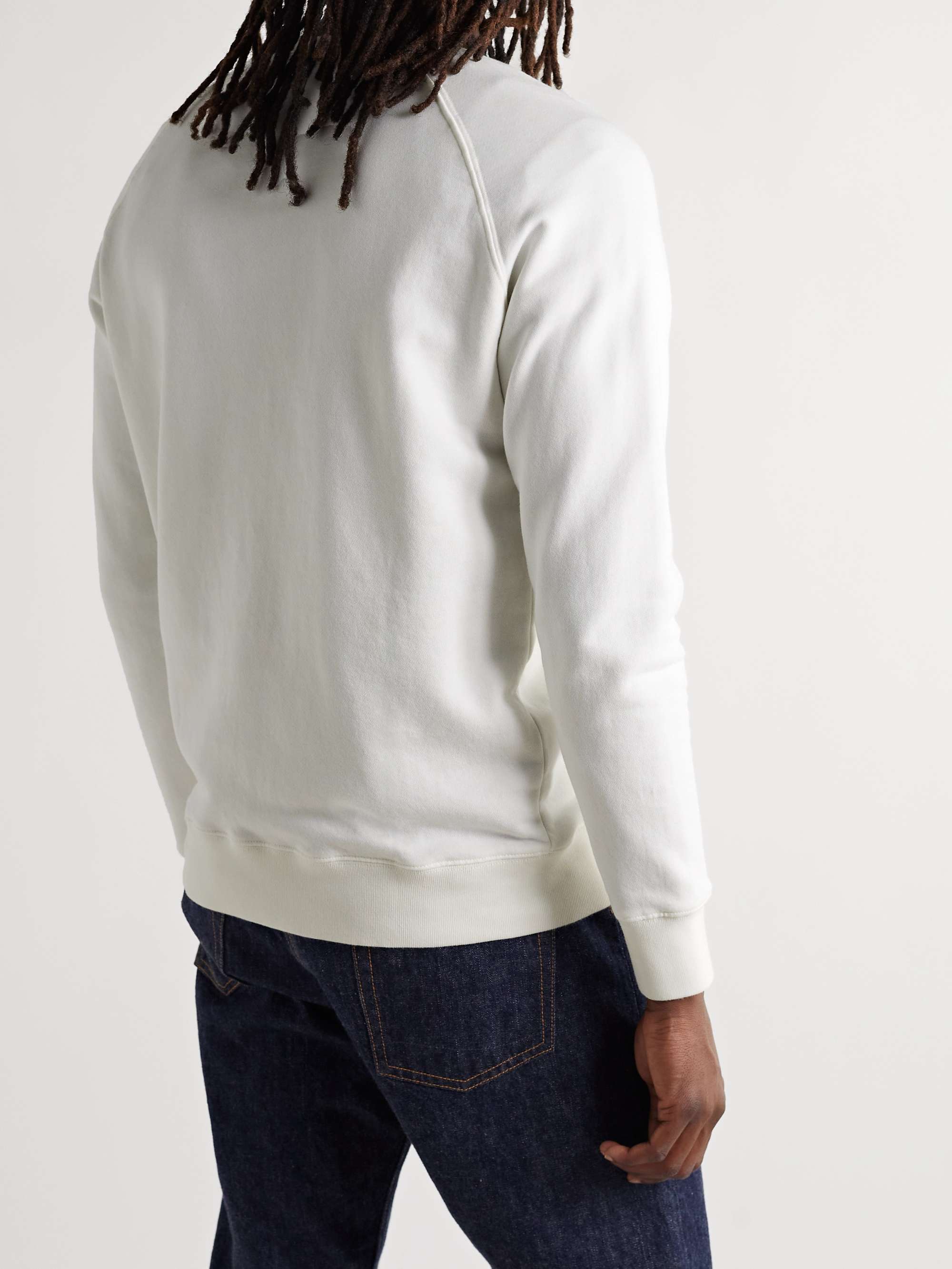 MAISON KITSUNÉ Chillax Fox Slim-Fit Logo-Appliquéd Cotton MAISON KITSUNÉ Chillax Fox Slim-Fit Logo-Appliquéd Cotton
