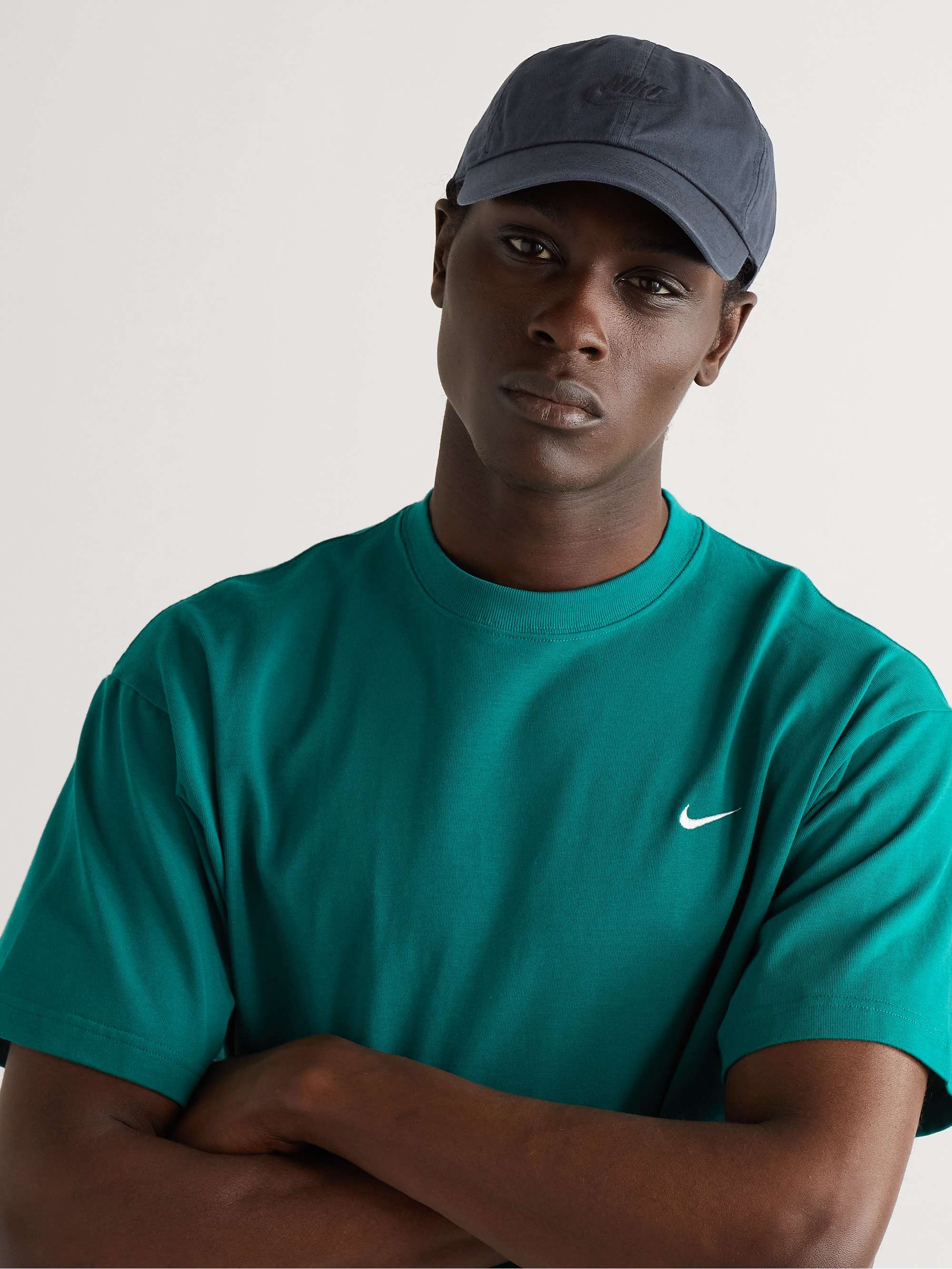 NIKE Sportswear Logo-Embroidered Cotton-Twill Baseball Cap for Men | MR ...