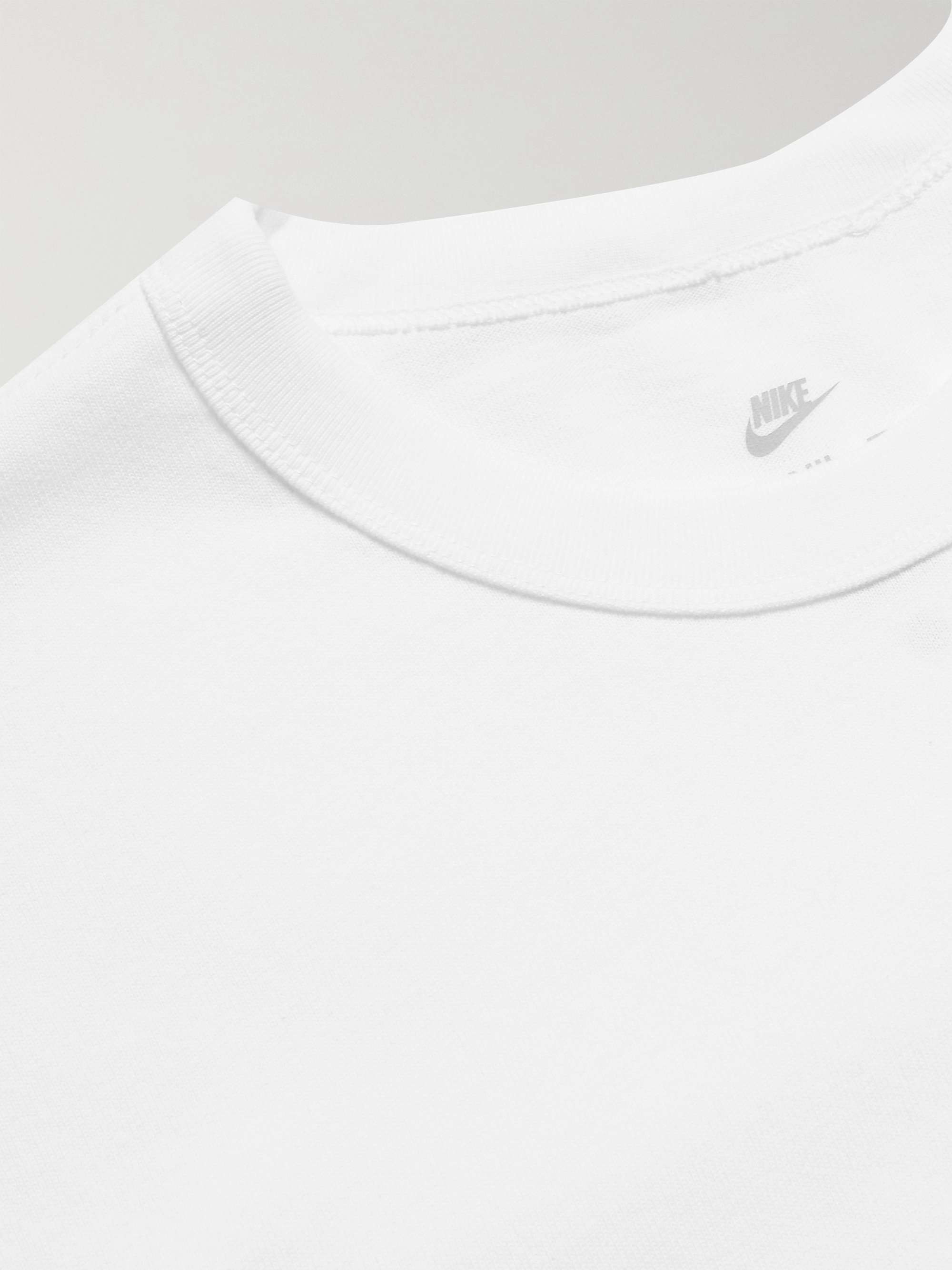 NIKE Logo-Embroidered Cotton-Jersey T-Shirt