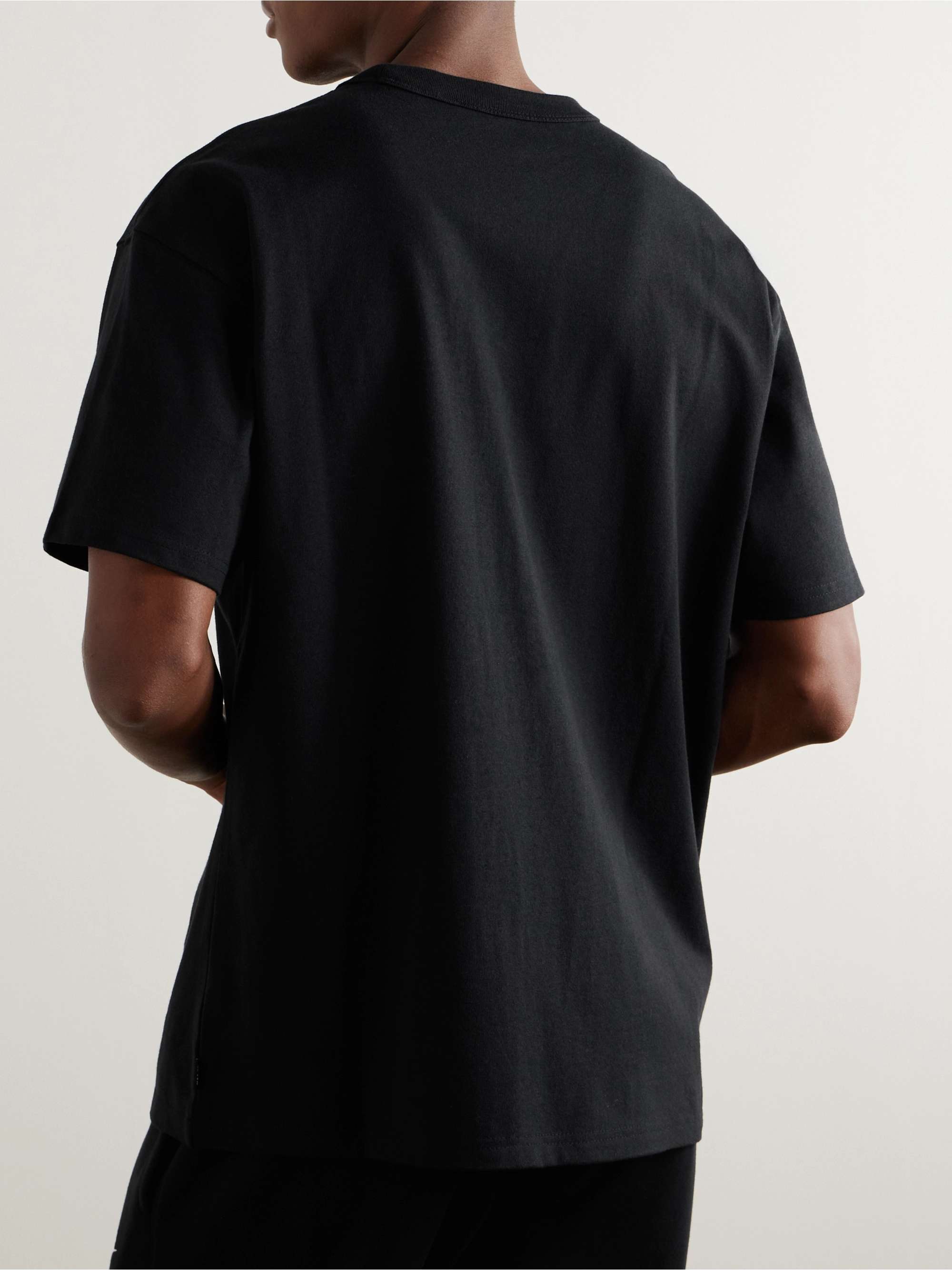 NIKE Sportswear Premium Essentials Logo-Embroidered Cotton-Jersey T-Shirt