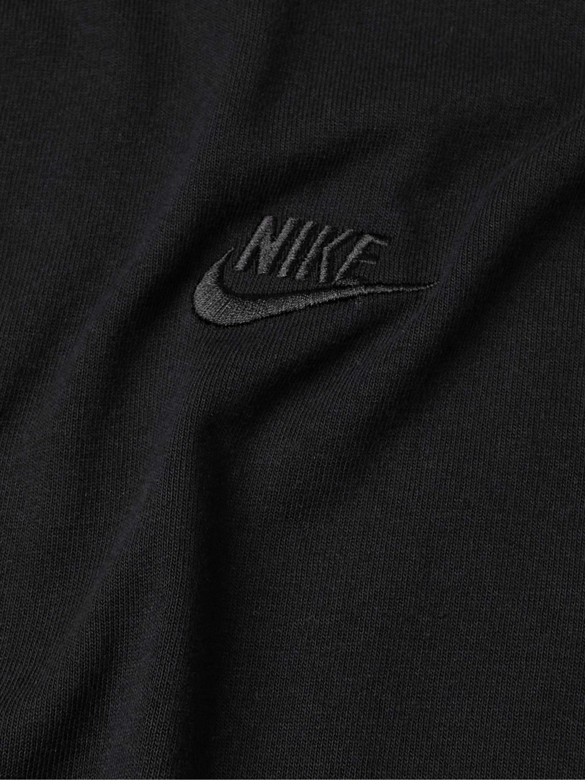 NIKE Sportswear Premium Essentials Logo-Embroidered Cotton-Jersey T-Shirt