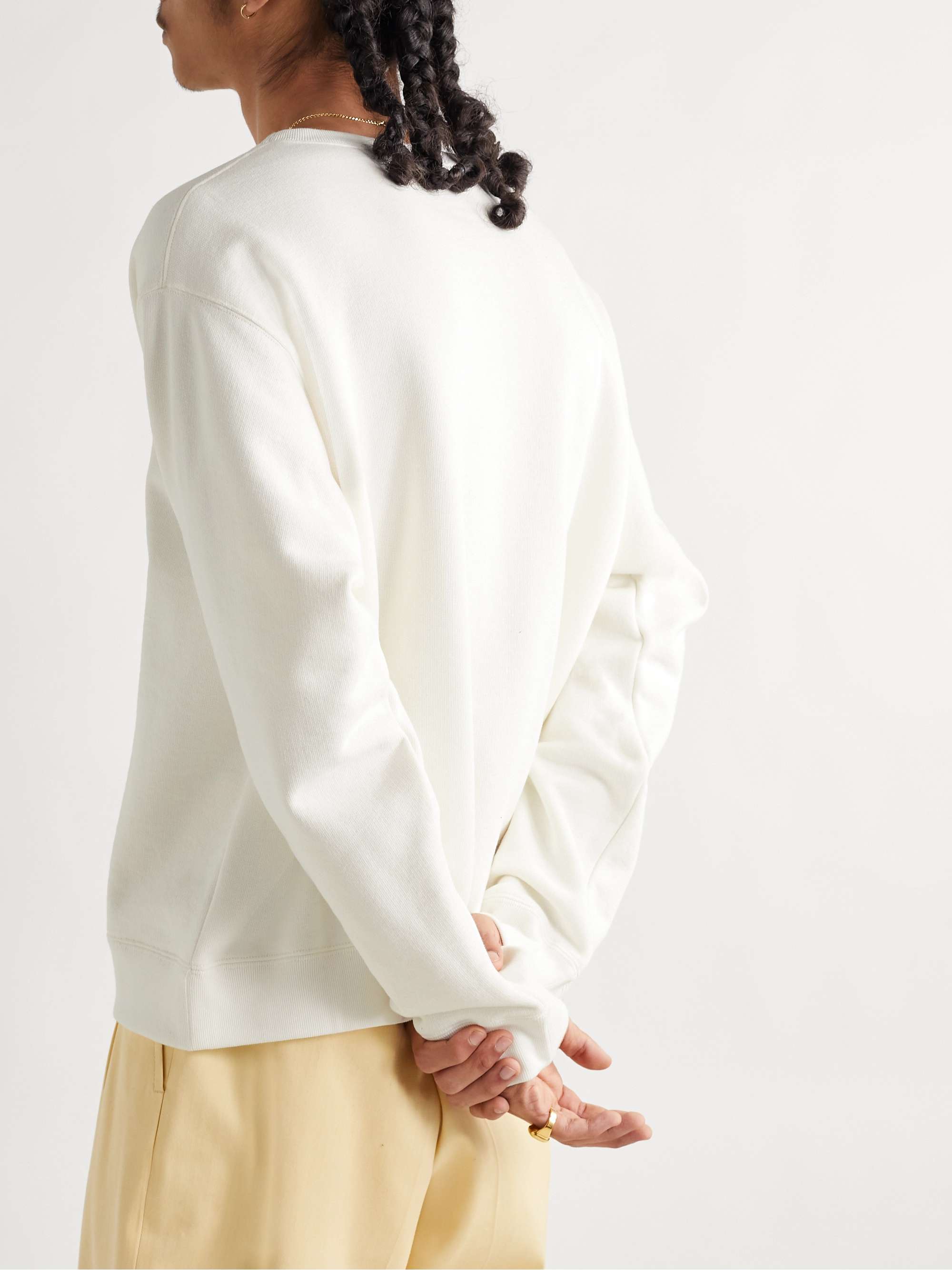 GUCCI Logo-Print Cotton-Jersey Sweatshirt