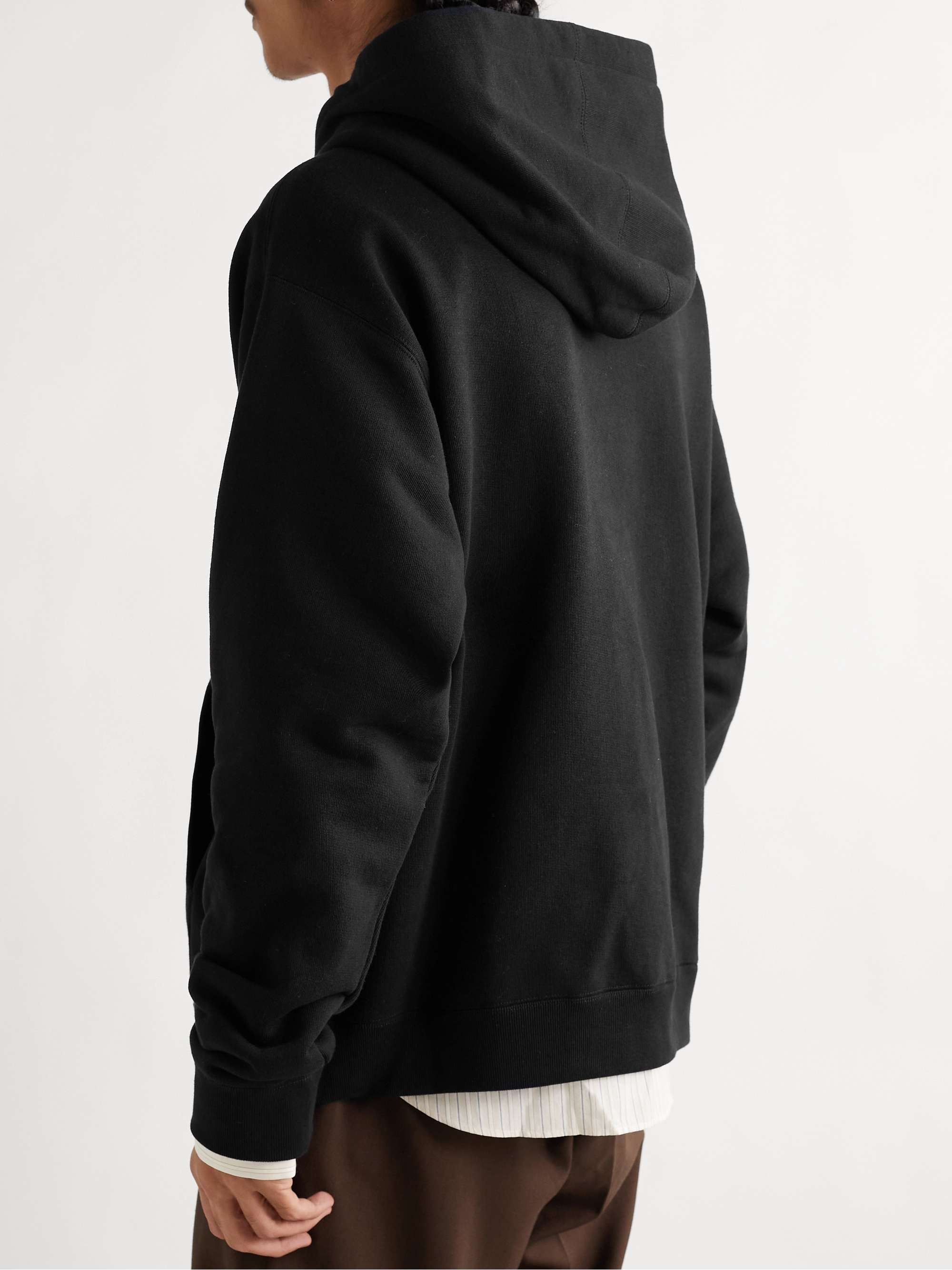 GUCCI Logo-Print Cotton-Jersey Hoodie