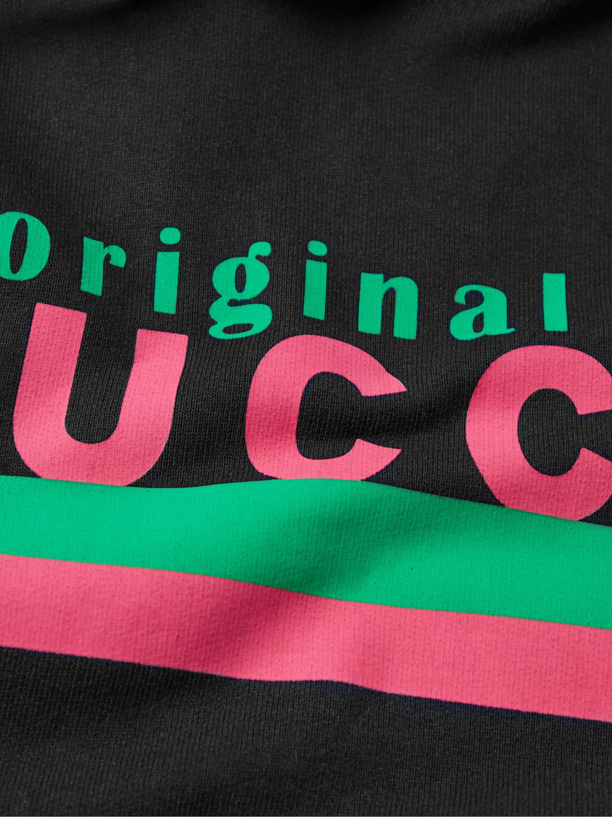 GUCCI Logo-Print Cotton-Jersey Hoodie