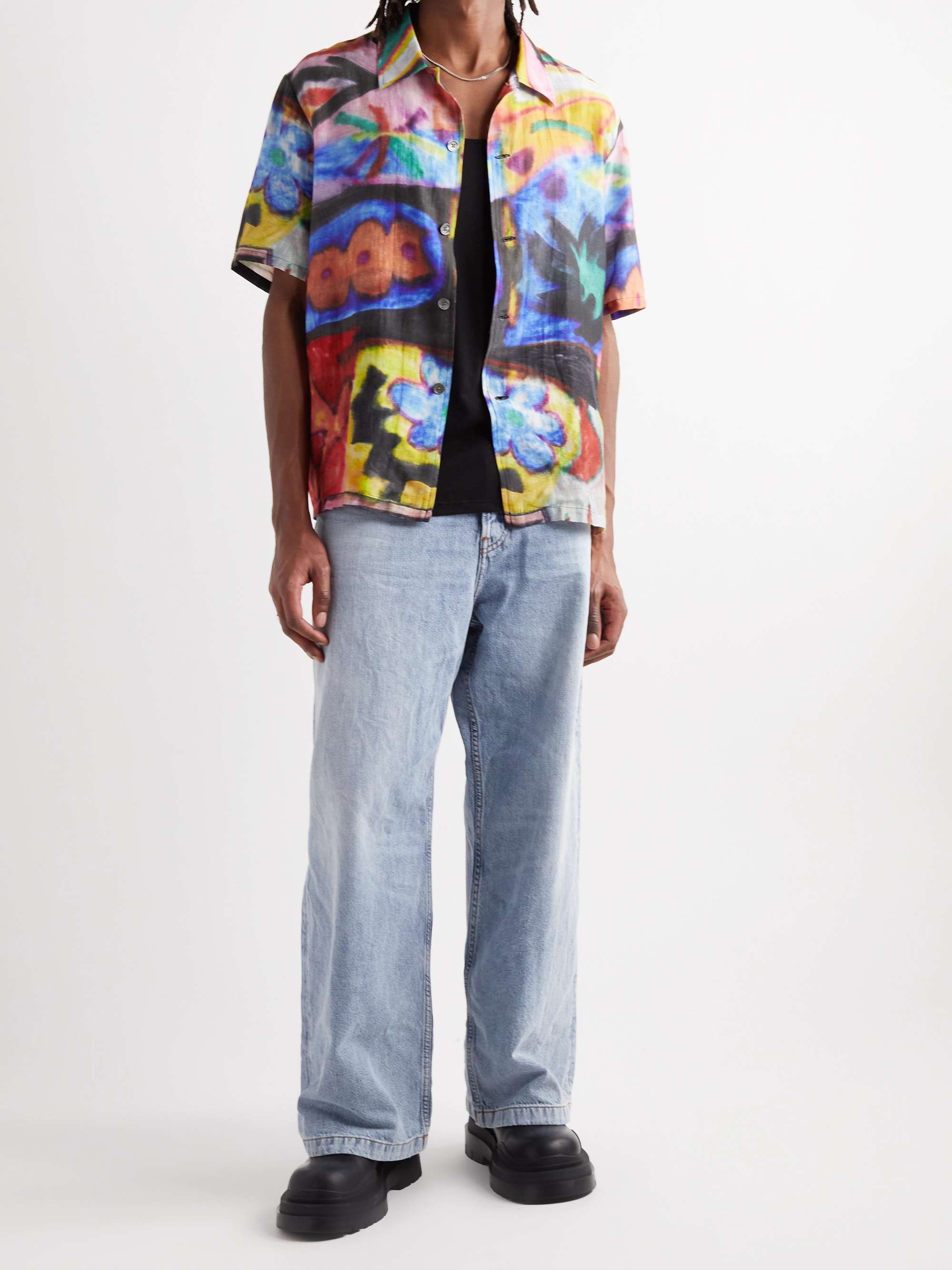 美品】 our legacy printed L/S shirt | svs93.ru 