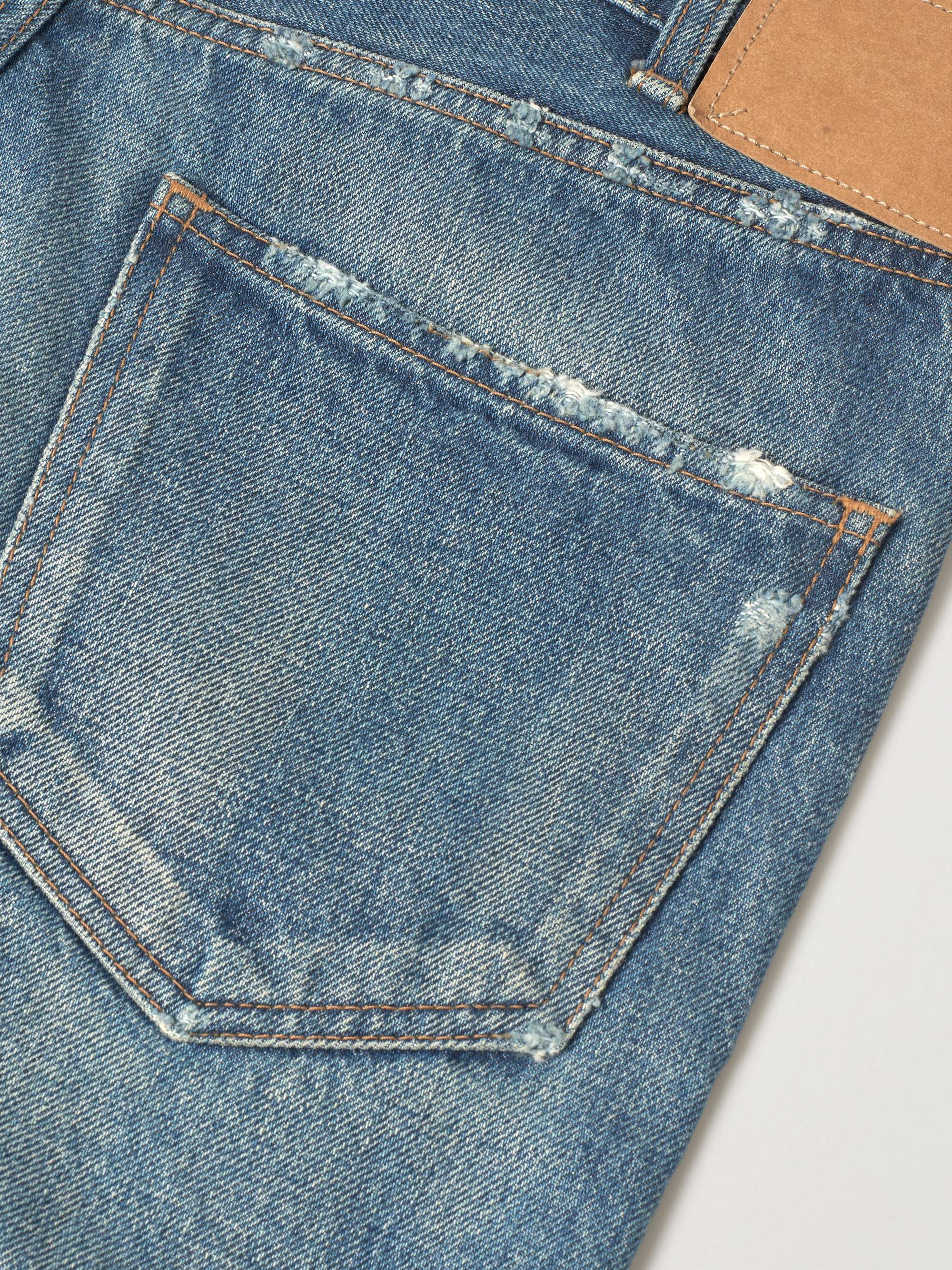 CELINE Kurt Straight-Leg Distressed Shorts