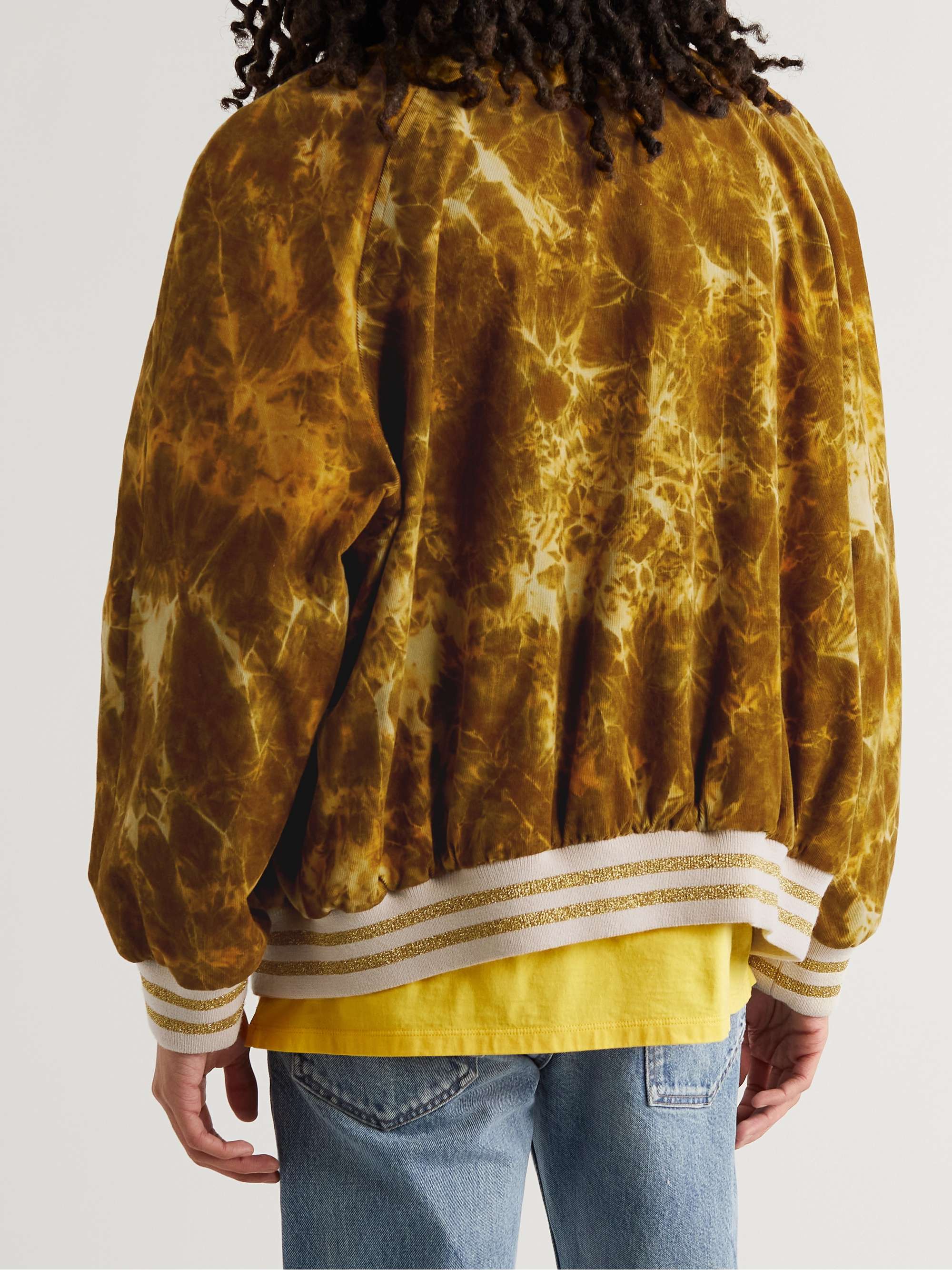 CELINE Tie-Dyed Cotton Bomber Jacket