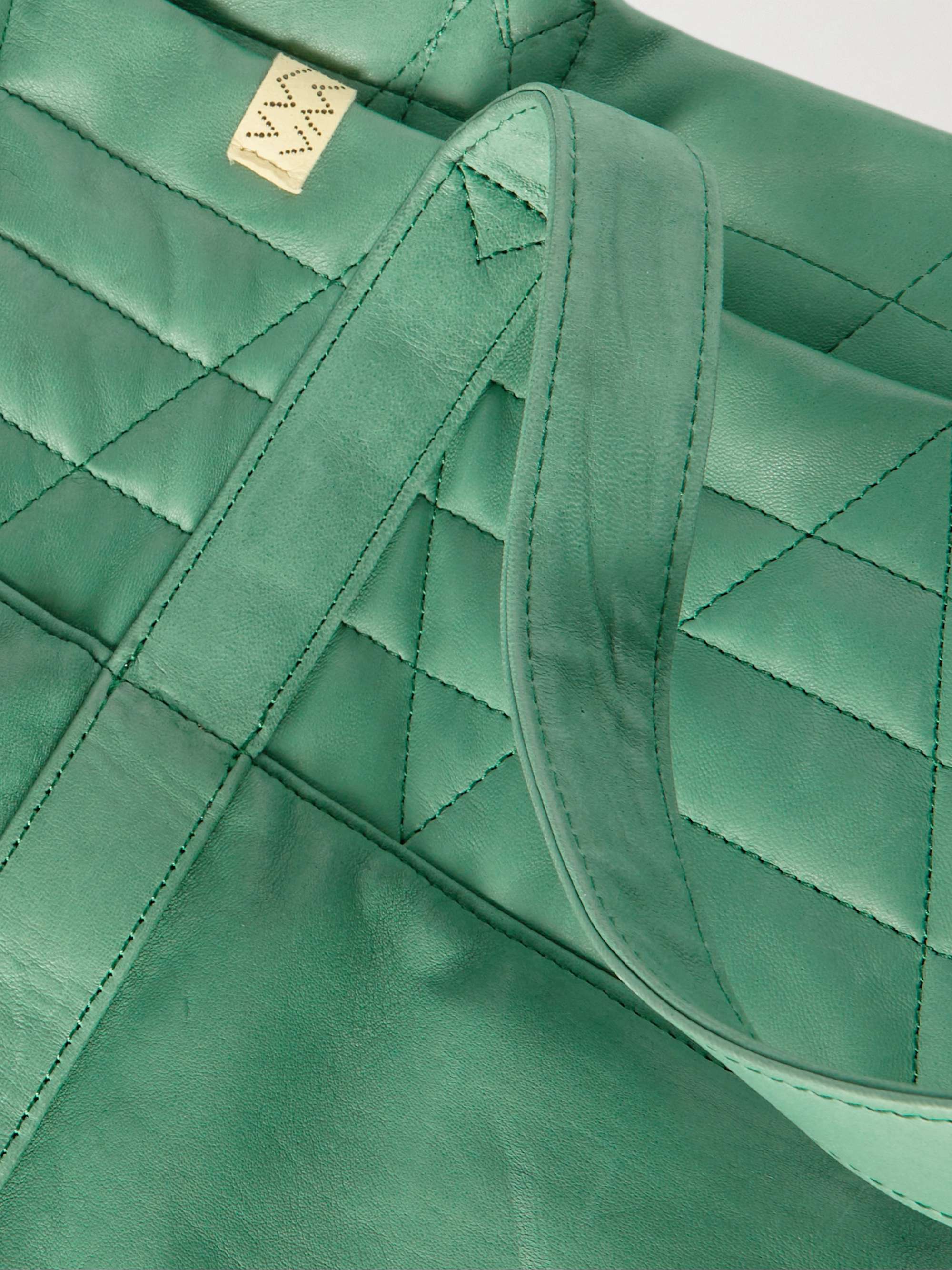 VISVIM Nap Quilted Leather Tote Bag
