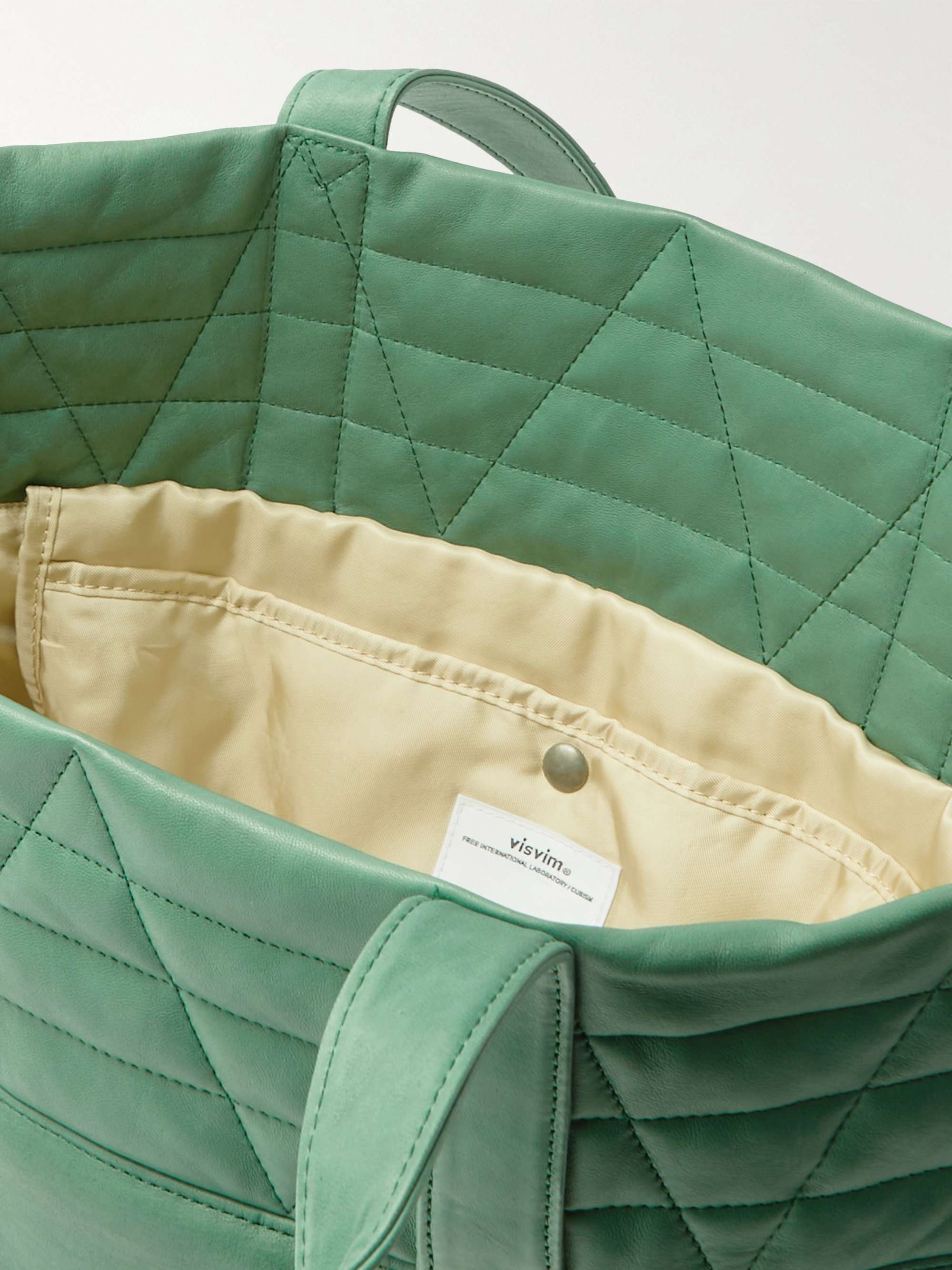 VISVIM Nap Quilted Leather Tote Bag