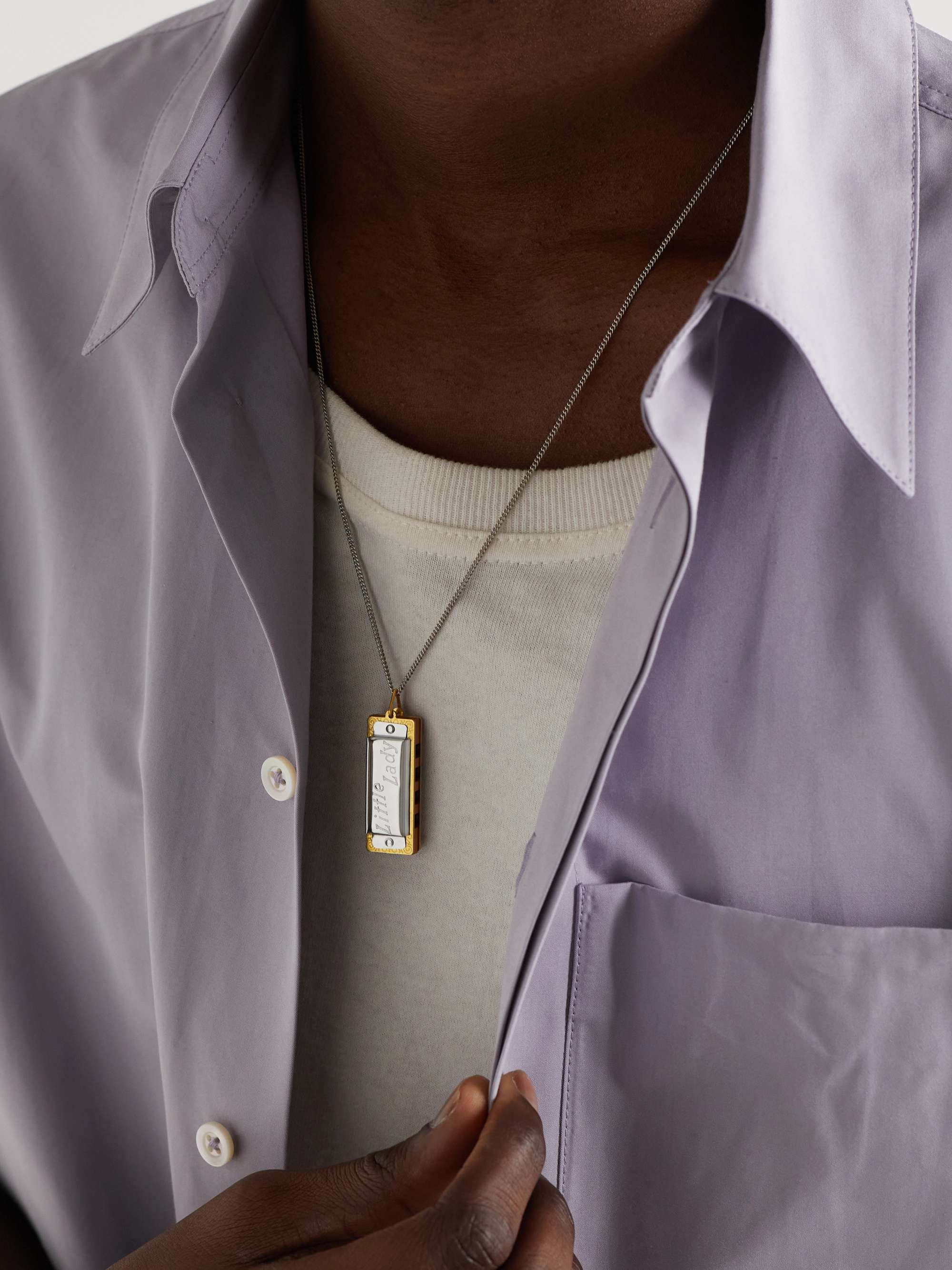 LEMAIRE Burnished Gold- and Silver-Tone Necklace