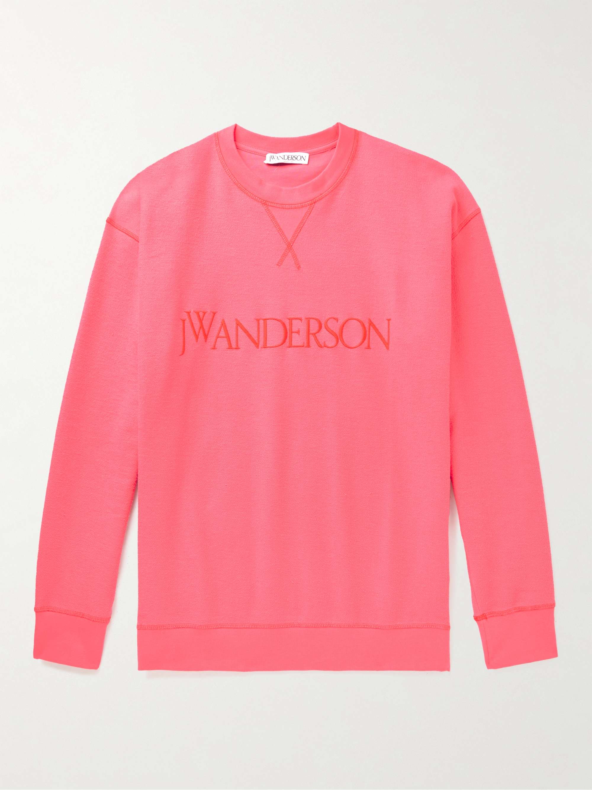 JW ANDERSON Logo-Embroidered Cotton-Jersey Sweatshirt
