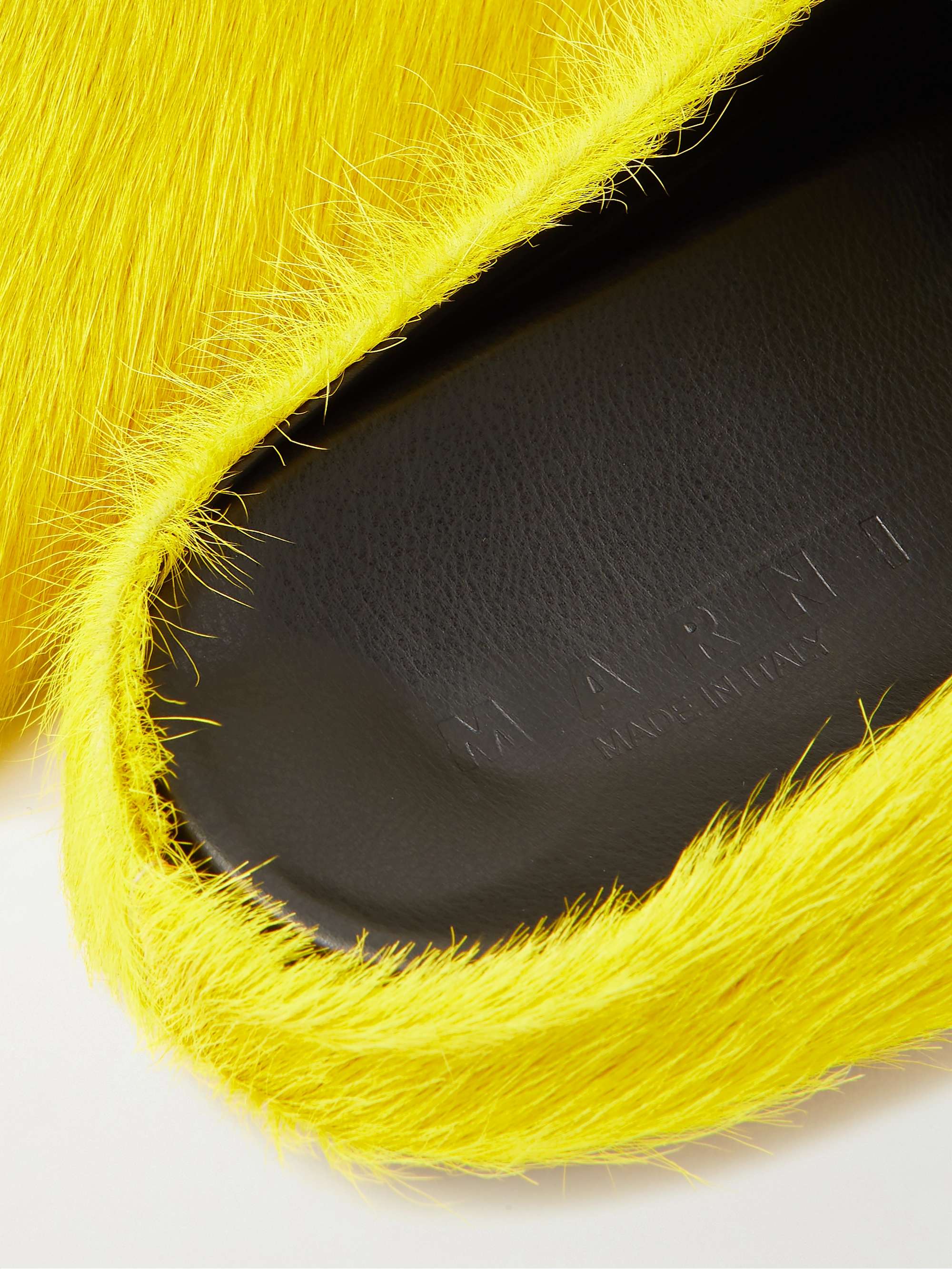 MARNI Fussbett Calf Hair Slippers