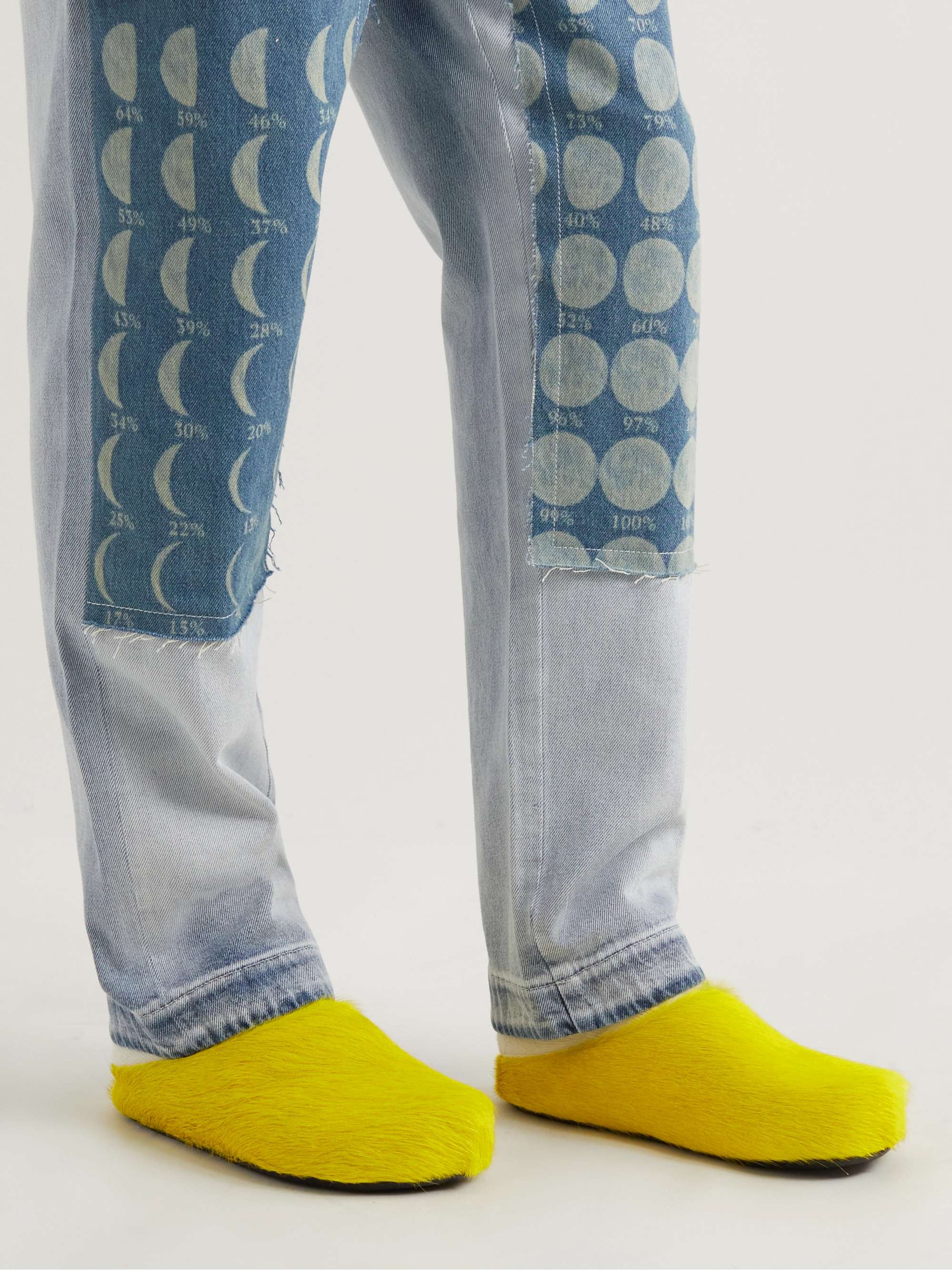 MARNI Fussbett Calf Hair Slippers
