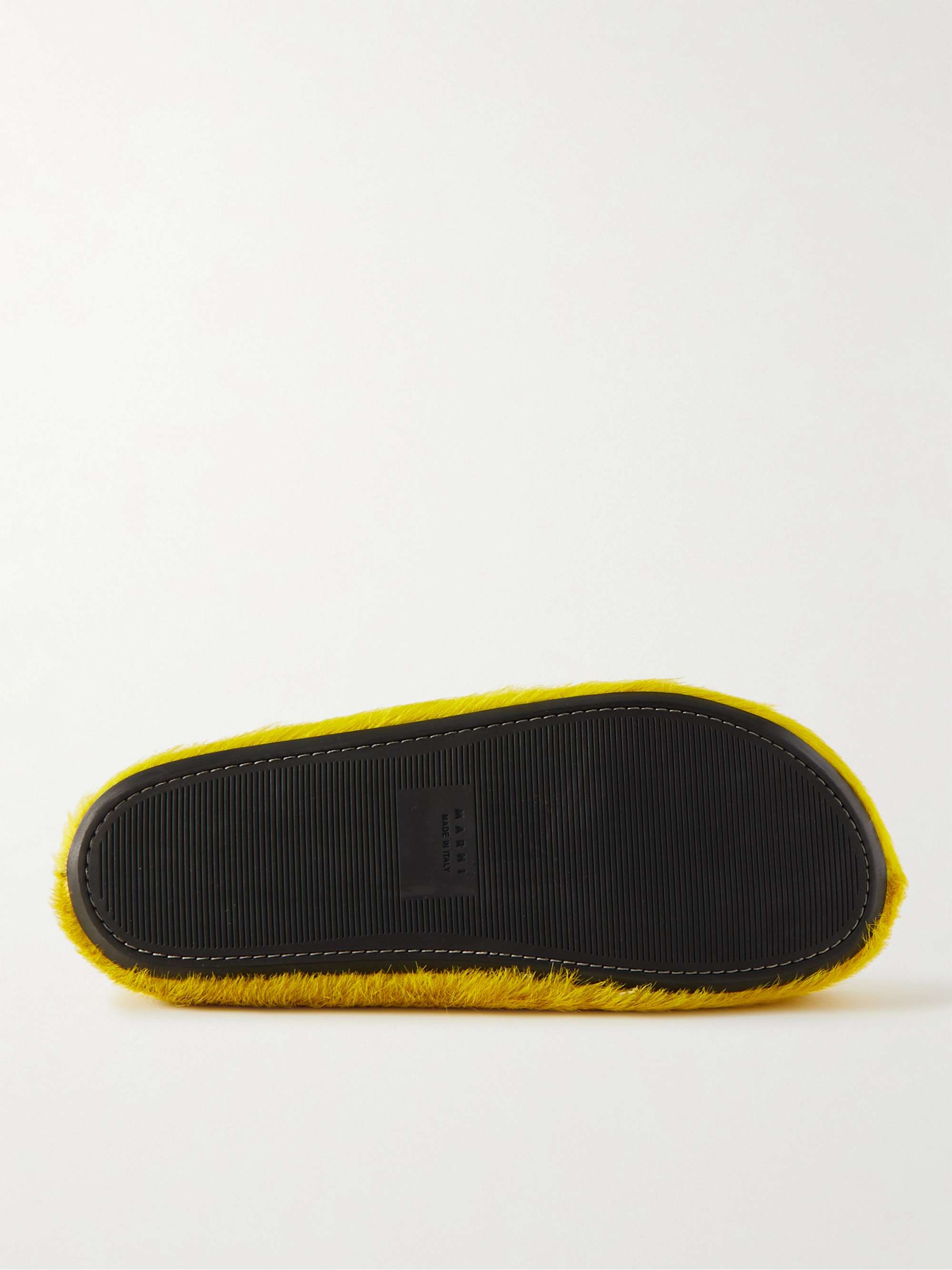 MARNI Fussbett Calf Hair Slippers