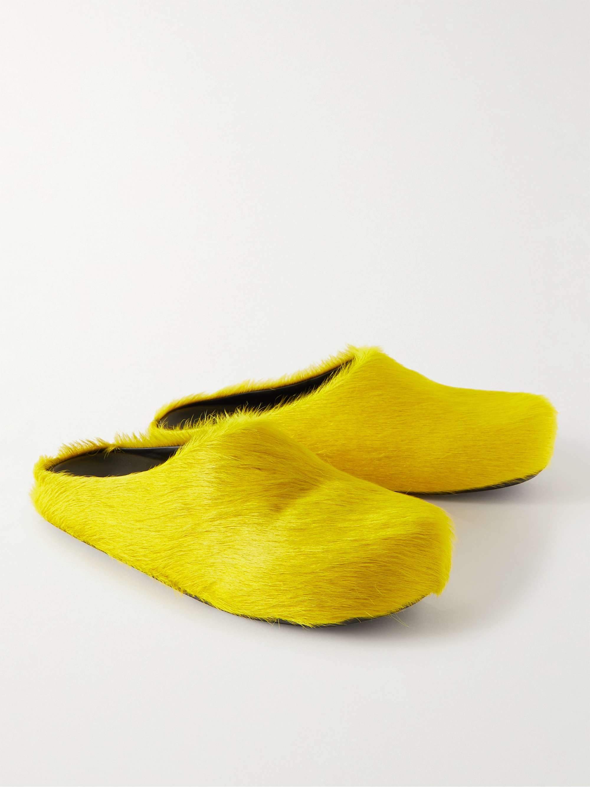 MARNI Fussbett Calf Hair Slippers