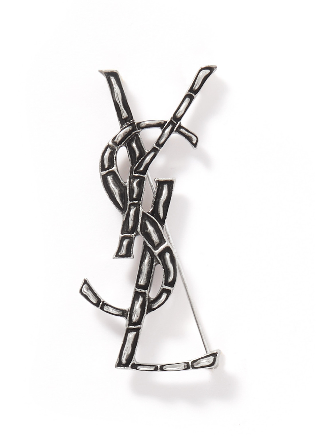 Saint Laurent Silver-tone Brooch