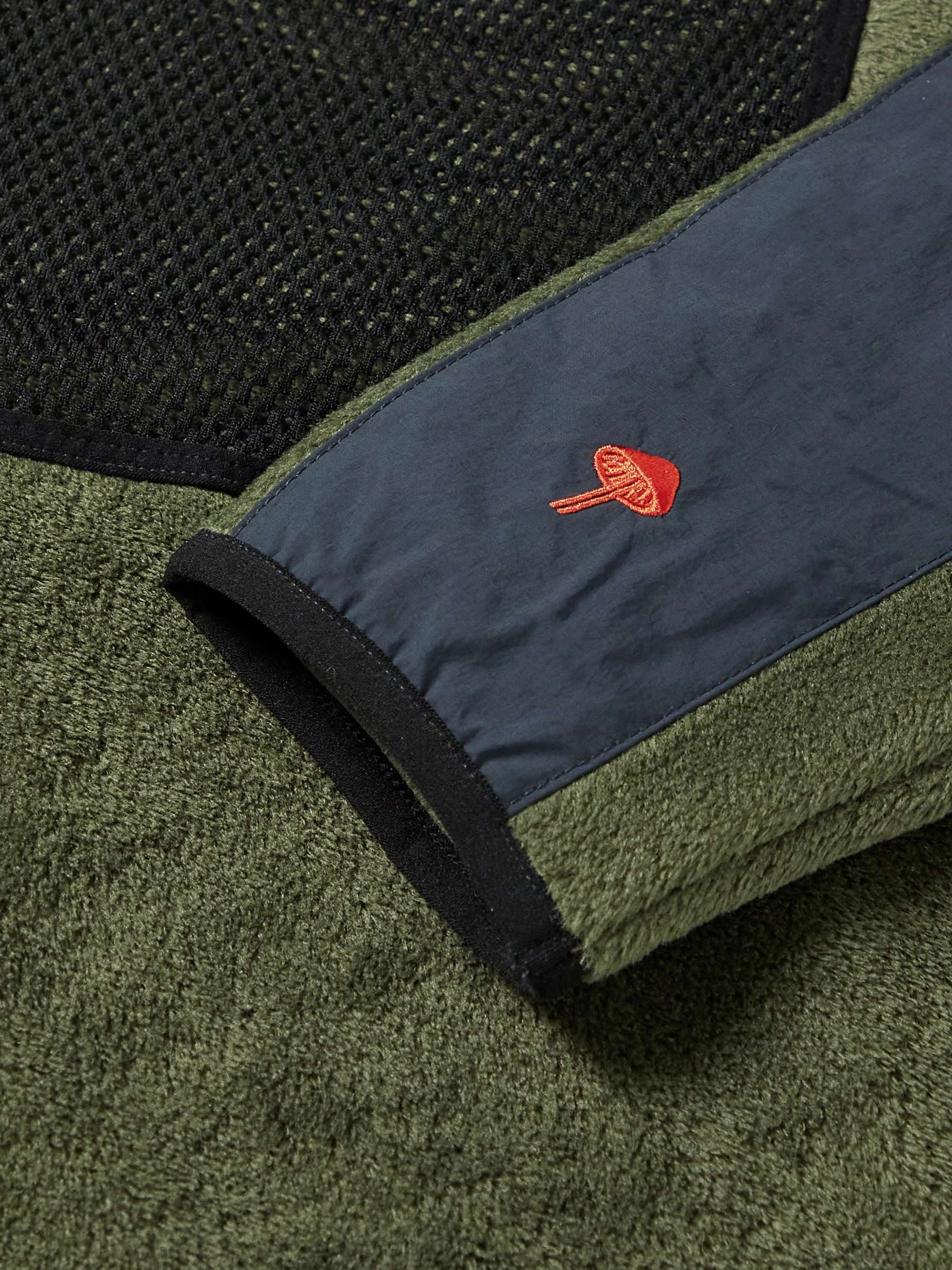 DISTRICT VISION Noah Shell and Mesh-Trimmed Polartec Fleece Hoodie