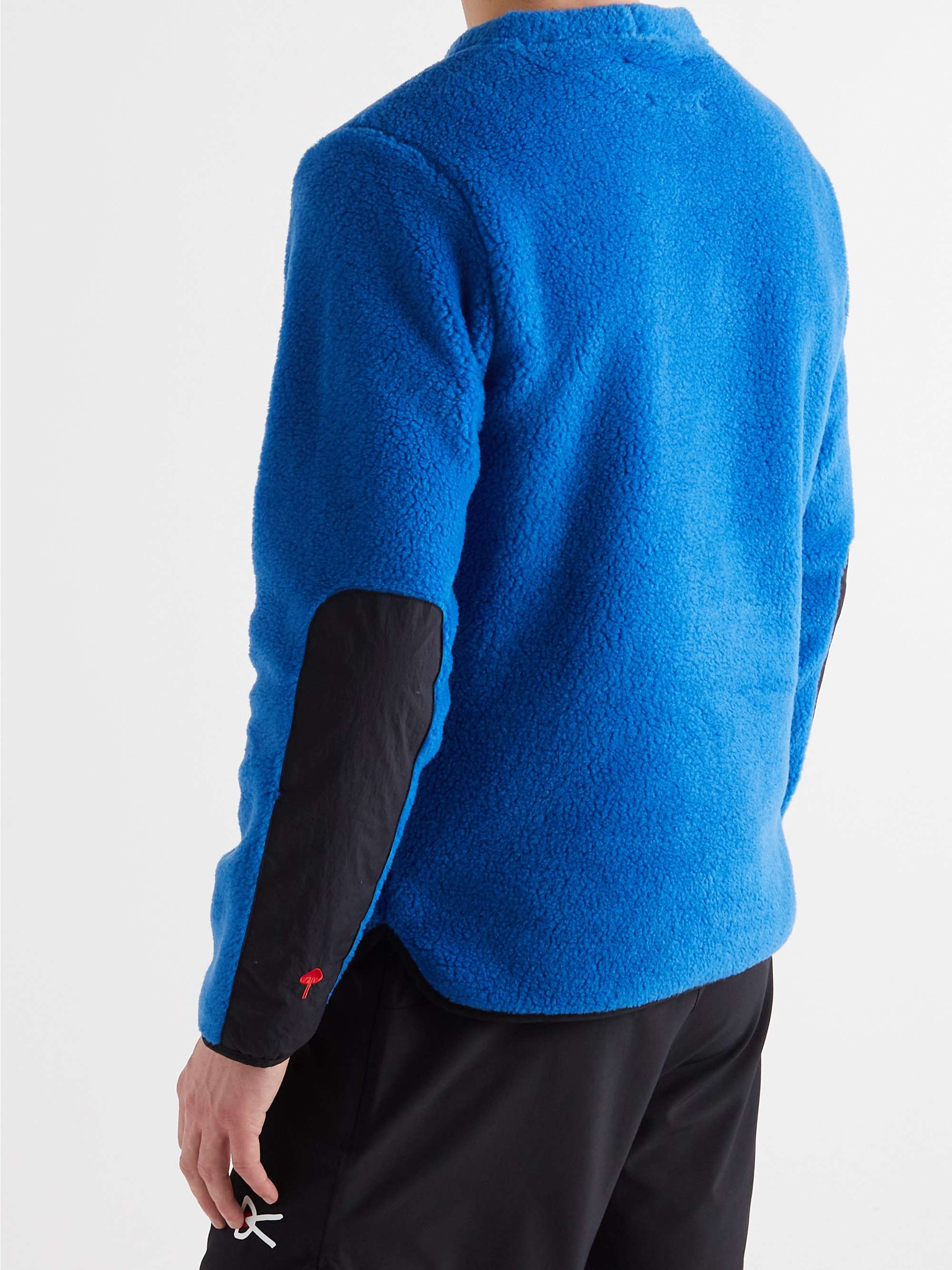 DISTRICT VISION Sola Shell and Mesh-Trimmed Polartec® Fleece Sweatshirt