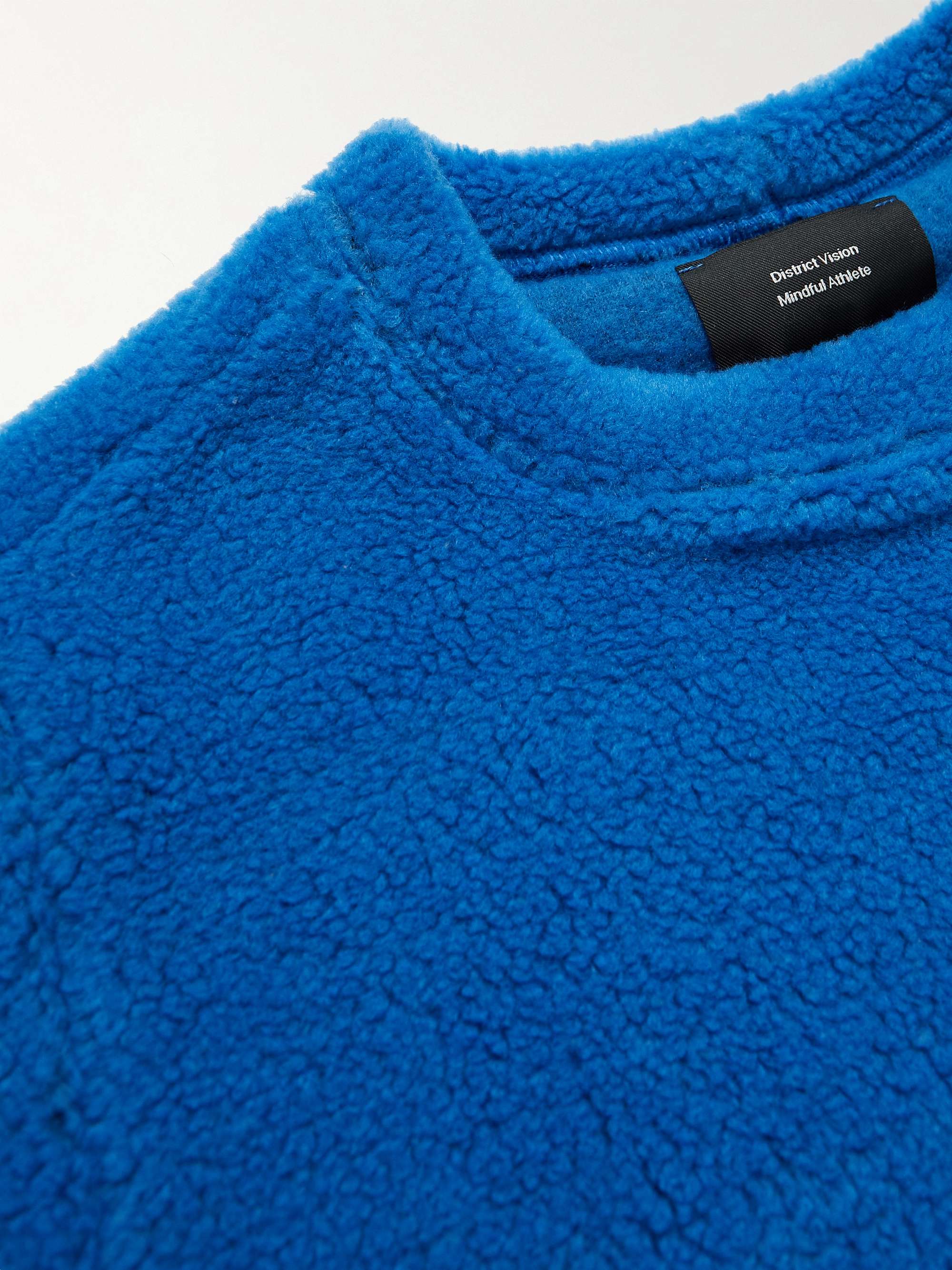 DISTRICT VISION Sola Shell and Mesh-Trimmed Polartec® Fleece Sweatshirt