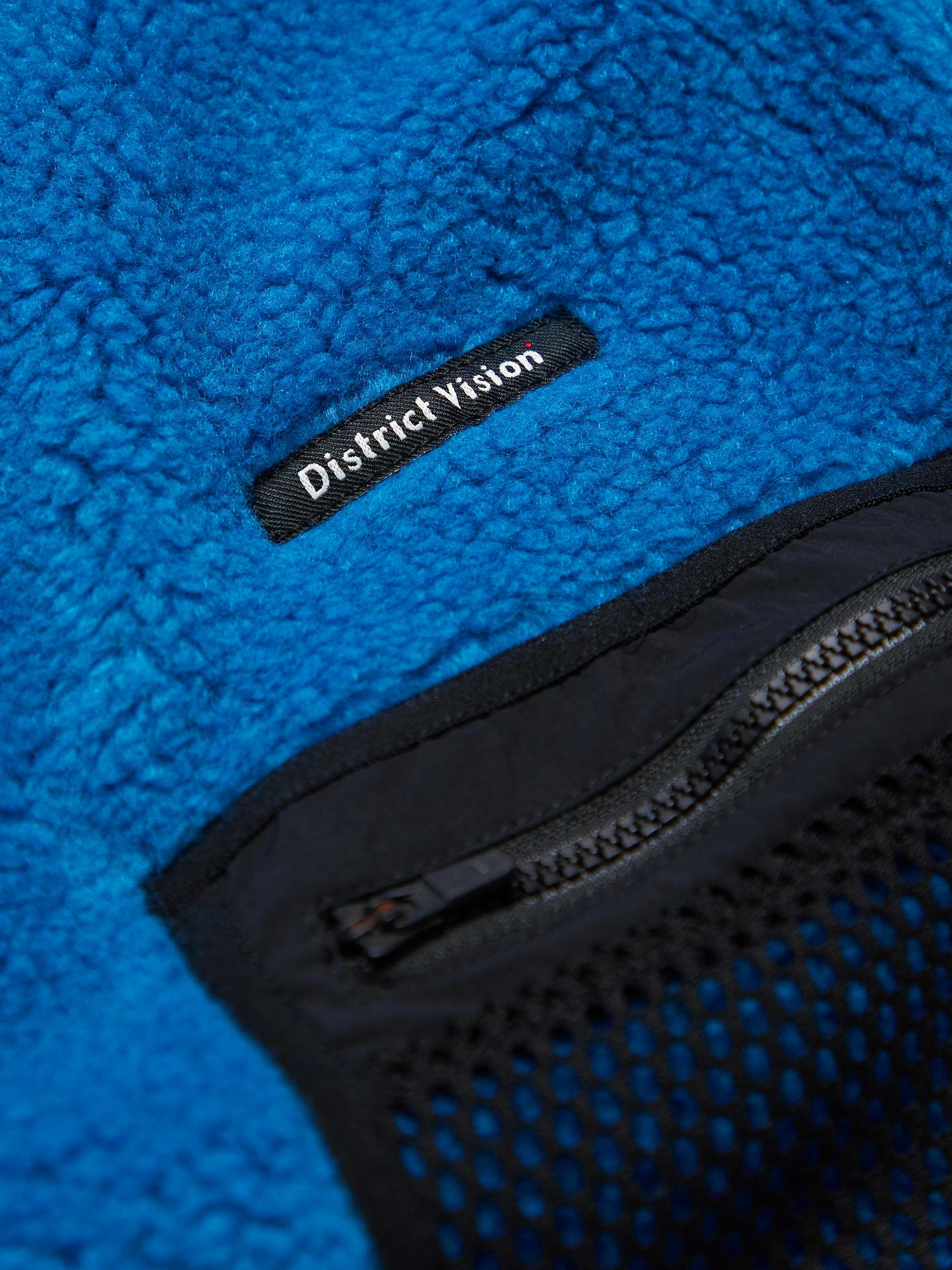 DISTRICT VISION Sola Shell and Mesh-Trimmed Polartec® Fleece Sweatshirt