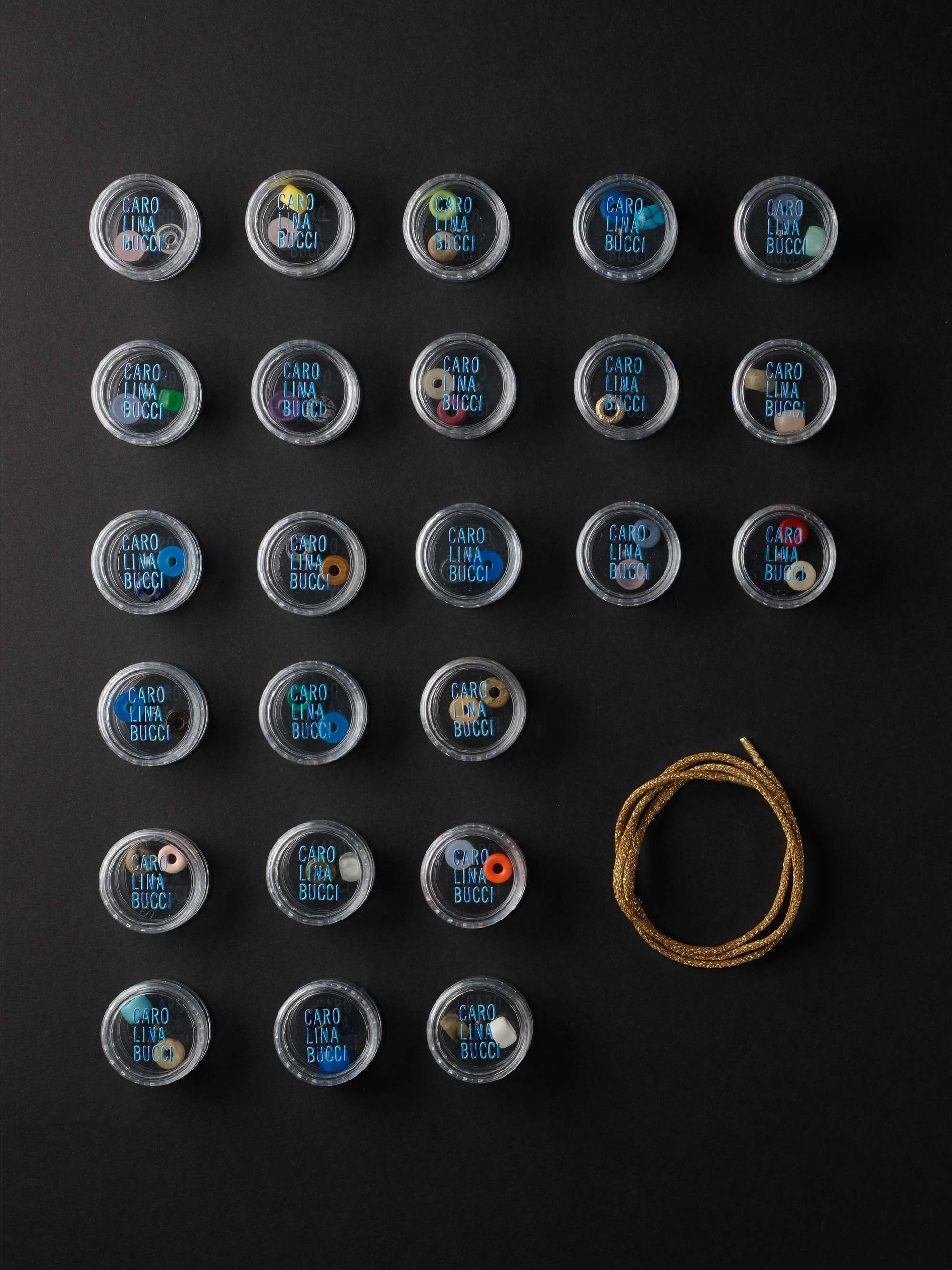 CAROLINA BUCCI FORTE Beads 18-Karat Gold and Multi-Stone Advent Calendar