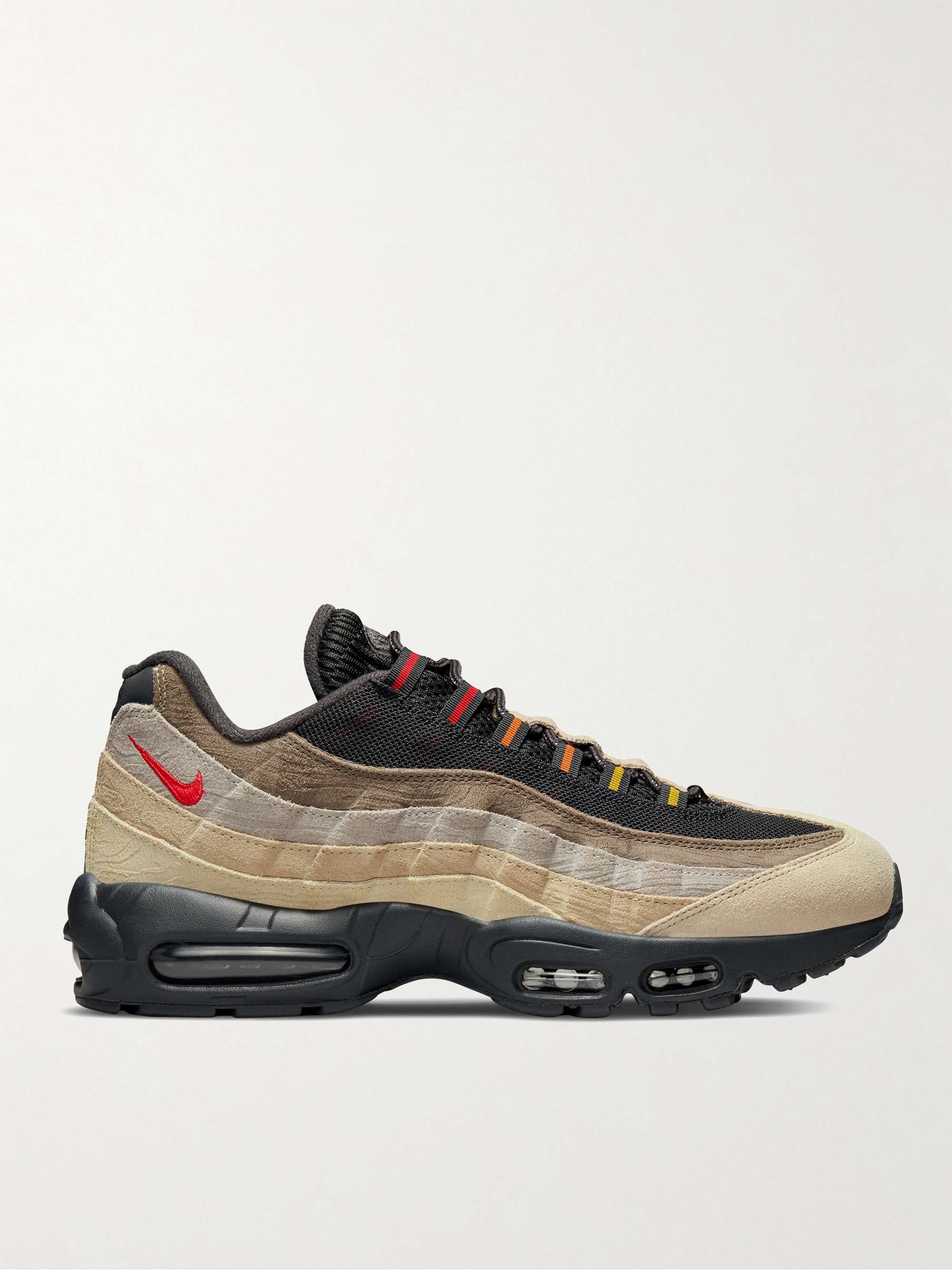 usuario mantener Canal NIKE Air Max 95 Suede and Mesh Sneakers for Men | MR PORTER