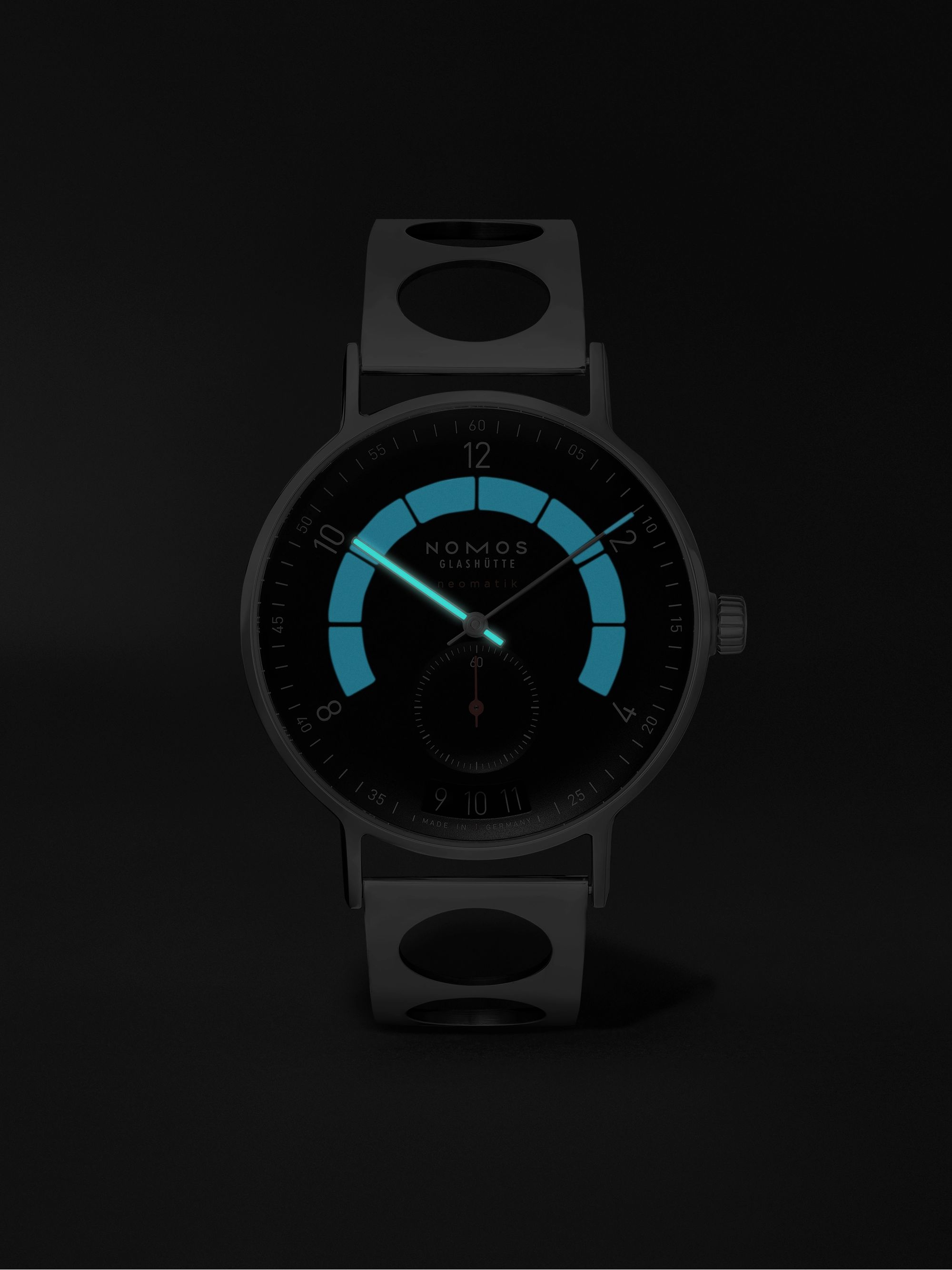 NOMOS GLASHÜTTE Autobahn Director‘s Cut A9 Limited Edition Automatic 41mm Stainless Steel Watch, Ref. No. 1301.S3