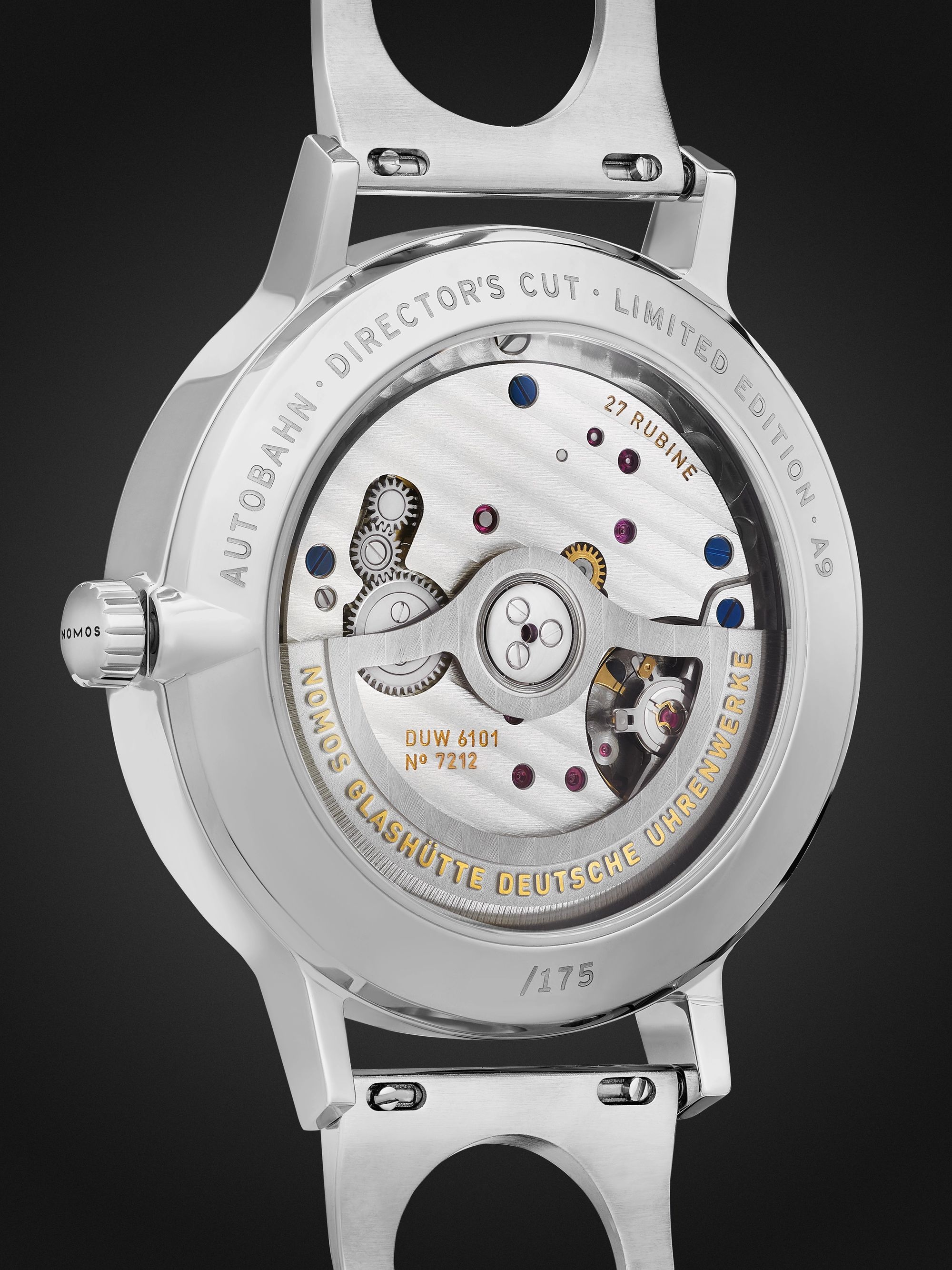 NOMOS GLASHÜTTE Autobahn Director's Cut A7 Limited Edition Automatic 41mm Stainless Steel Watch, Ref. No. 1301.S2