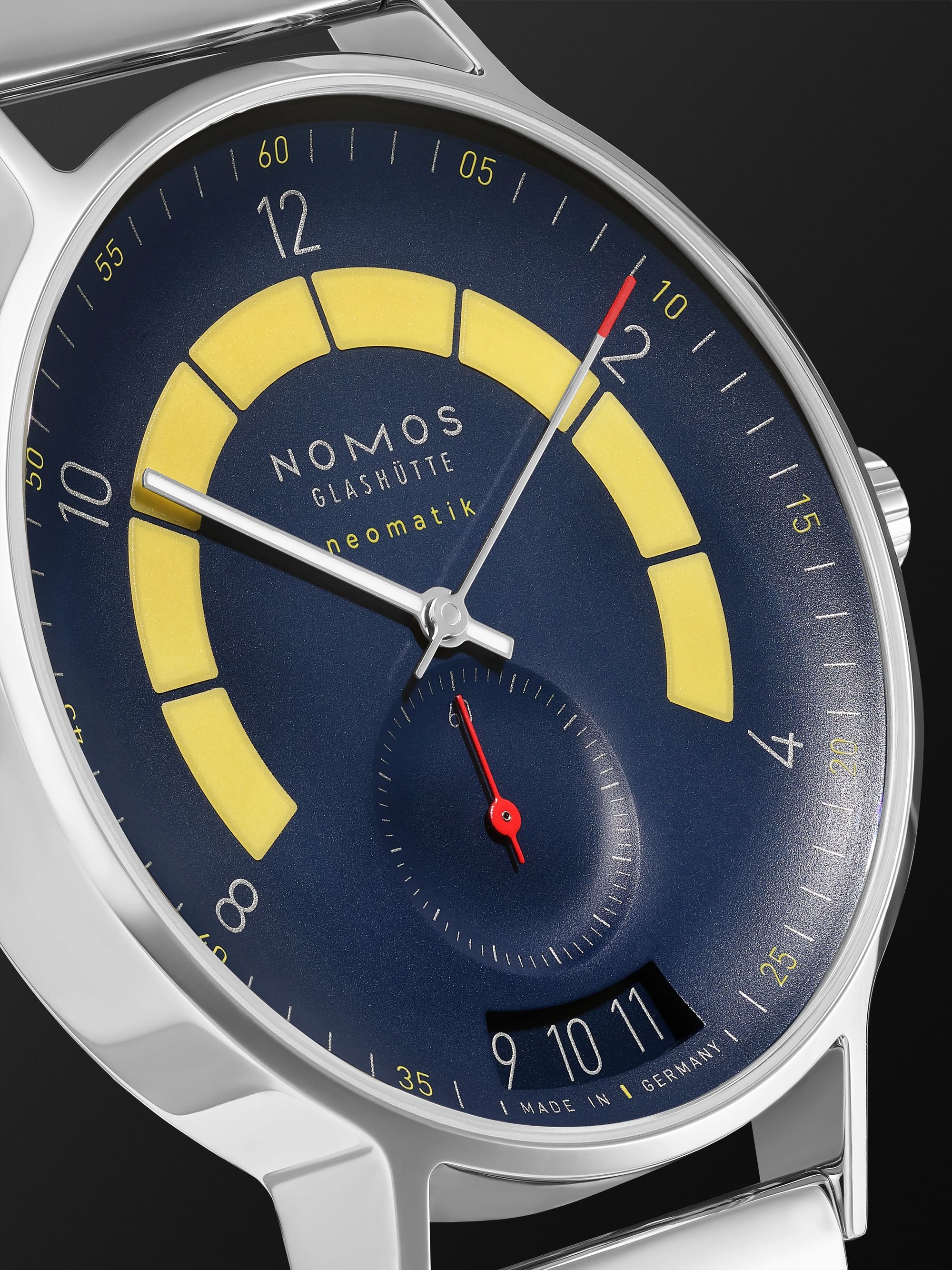 NOMOS GLASHÜTTE Autobahn Director's Cut A7 Limited Edition Automatic 41mm Stainless Steel Watch, Ref. No. 1301.S2