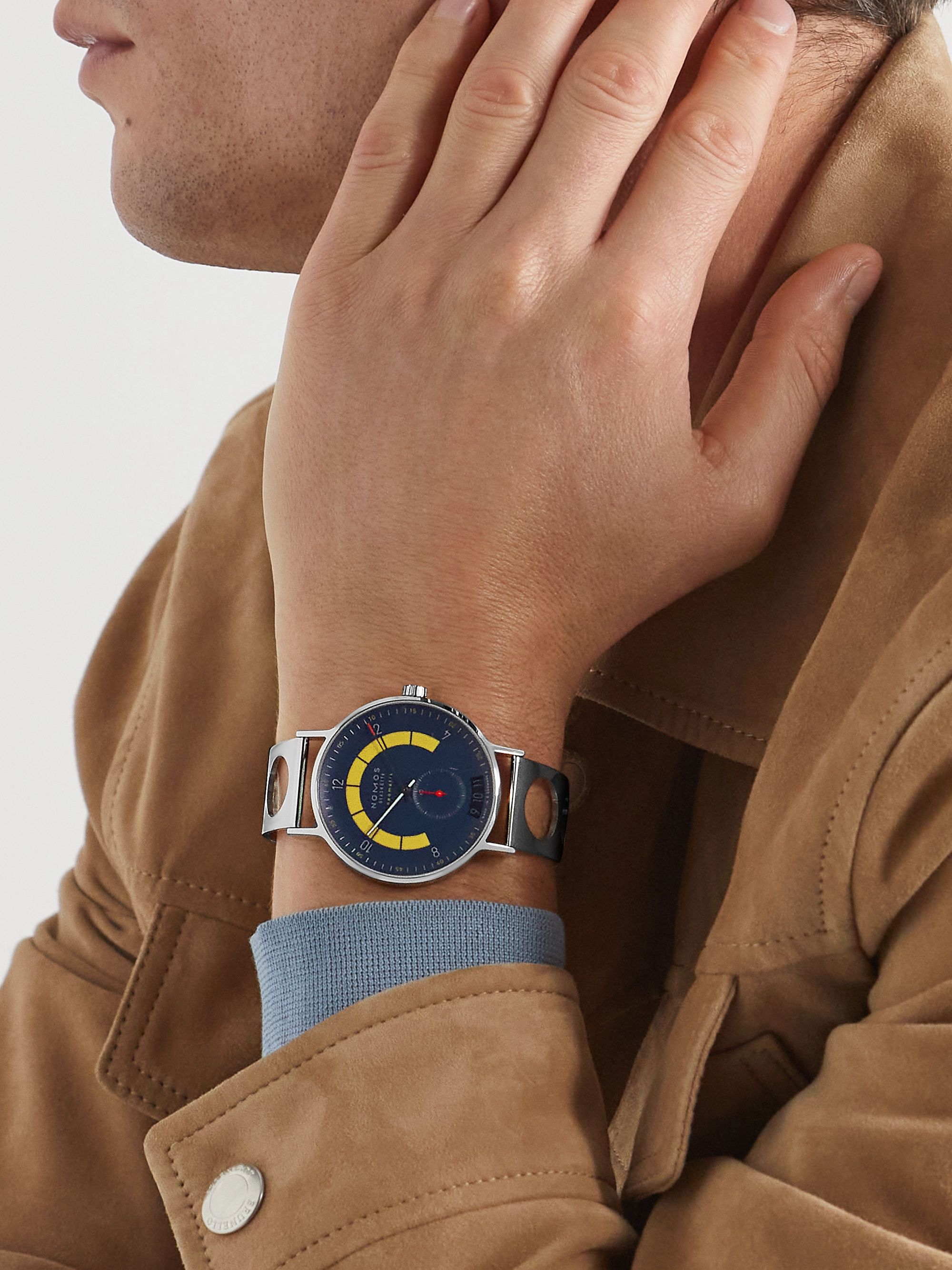 NOMOS GLASHÜTTE Autobahn Director's Cut A7 Limited Edition Automatic 41mm Stainless Steel Watch, Ref. No. 1301.S2