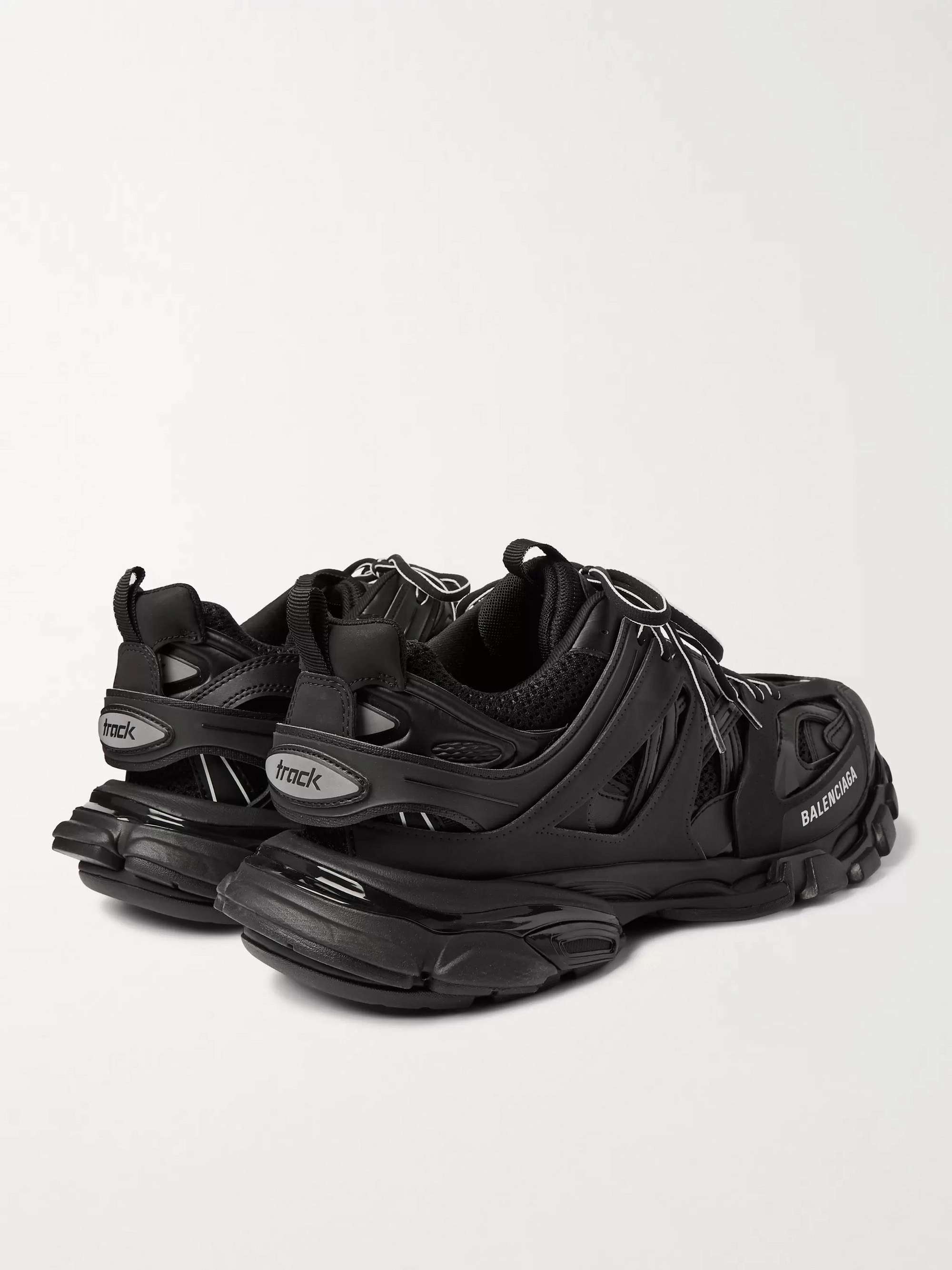 BALENCIAGA Track Nylon, Mesh and Rubber Sneakers