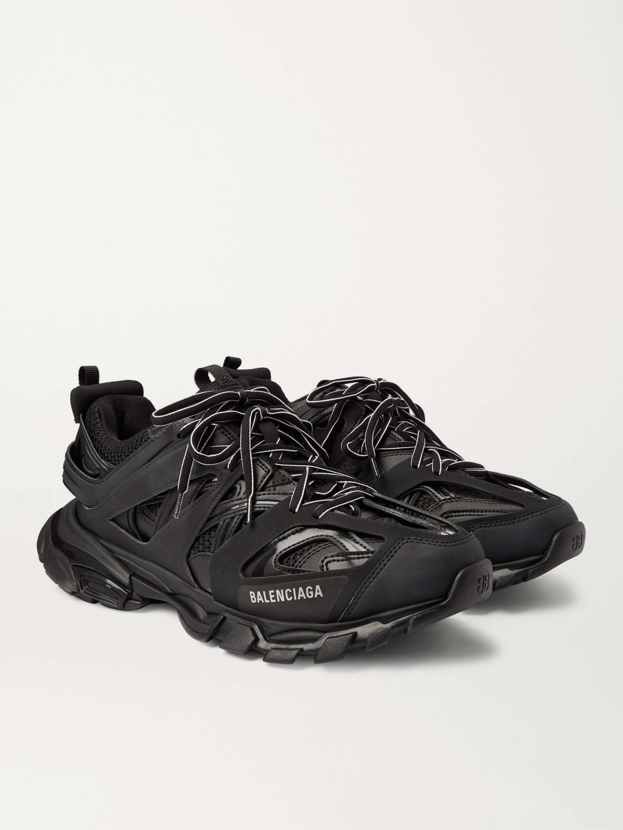 BALENCIAGA Track Nylon, Mesh and Rubber Sneakers