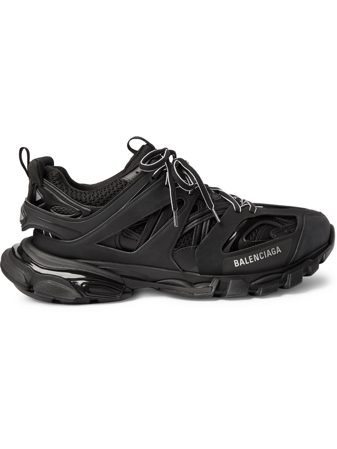 Balenciaga Track Nylon And Mesh Running Sneakers In Multi