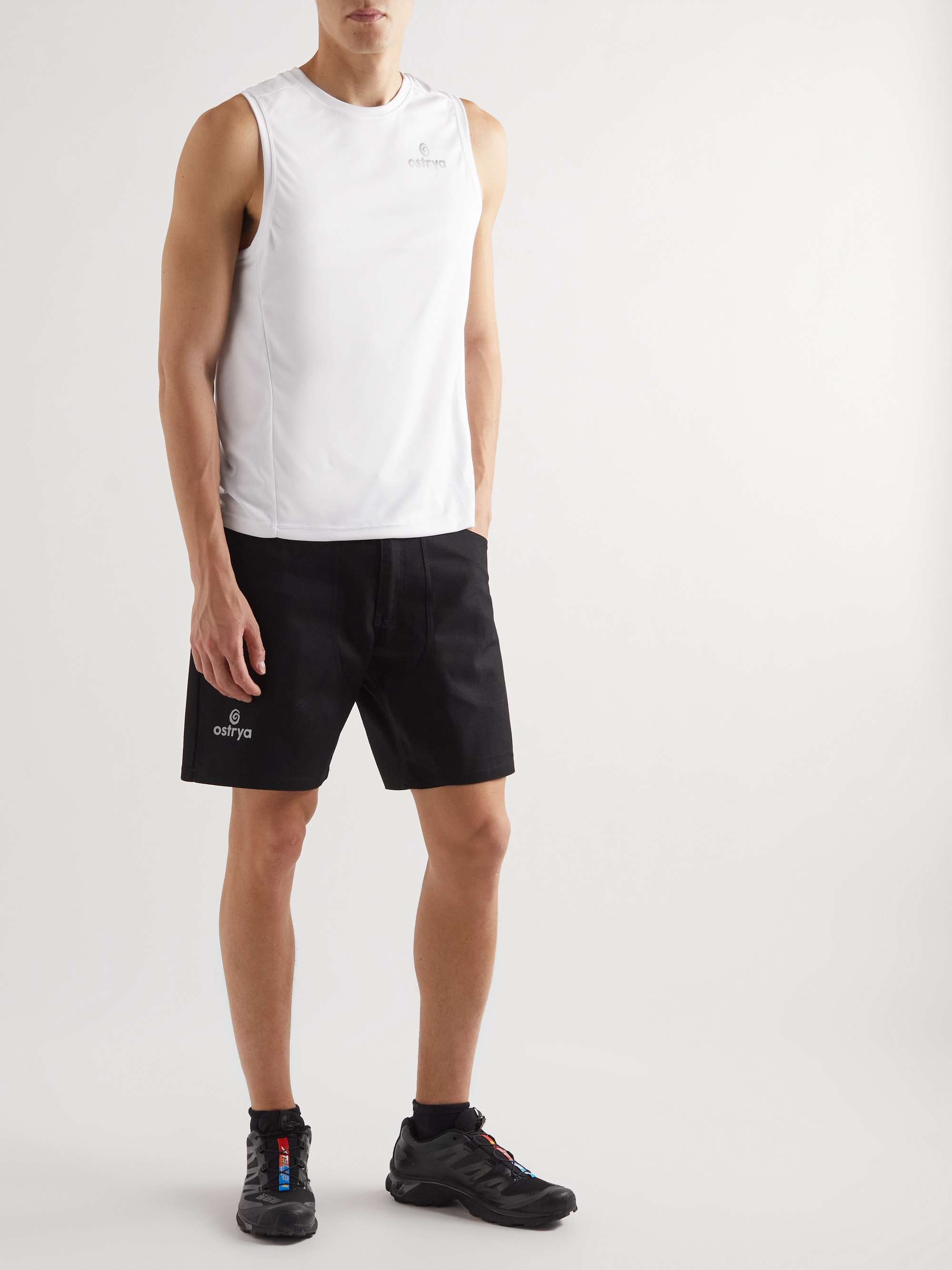 OSTRYA Slim-Fit Logo-Print Jersey Tank Top