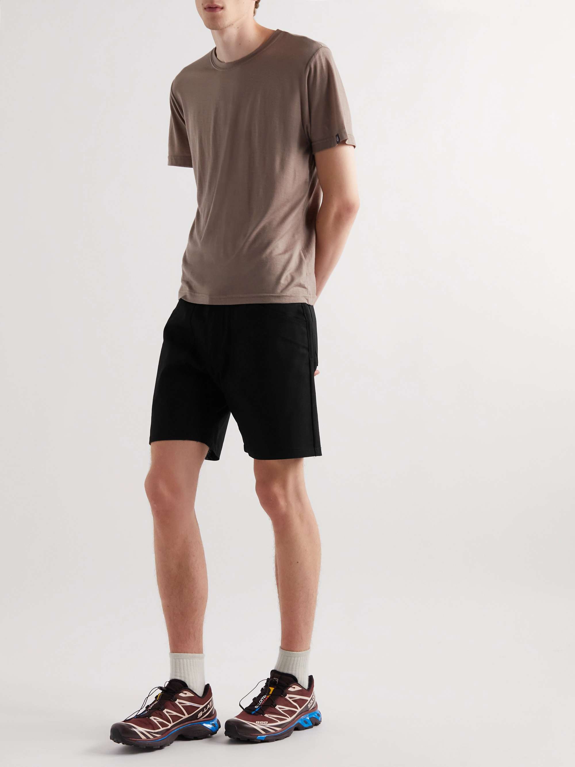 OSTRYA Hardy Logo-Print Straight-Leg Cotton Bermuda Shorts