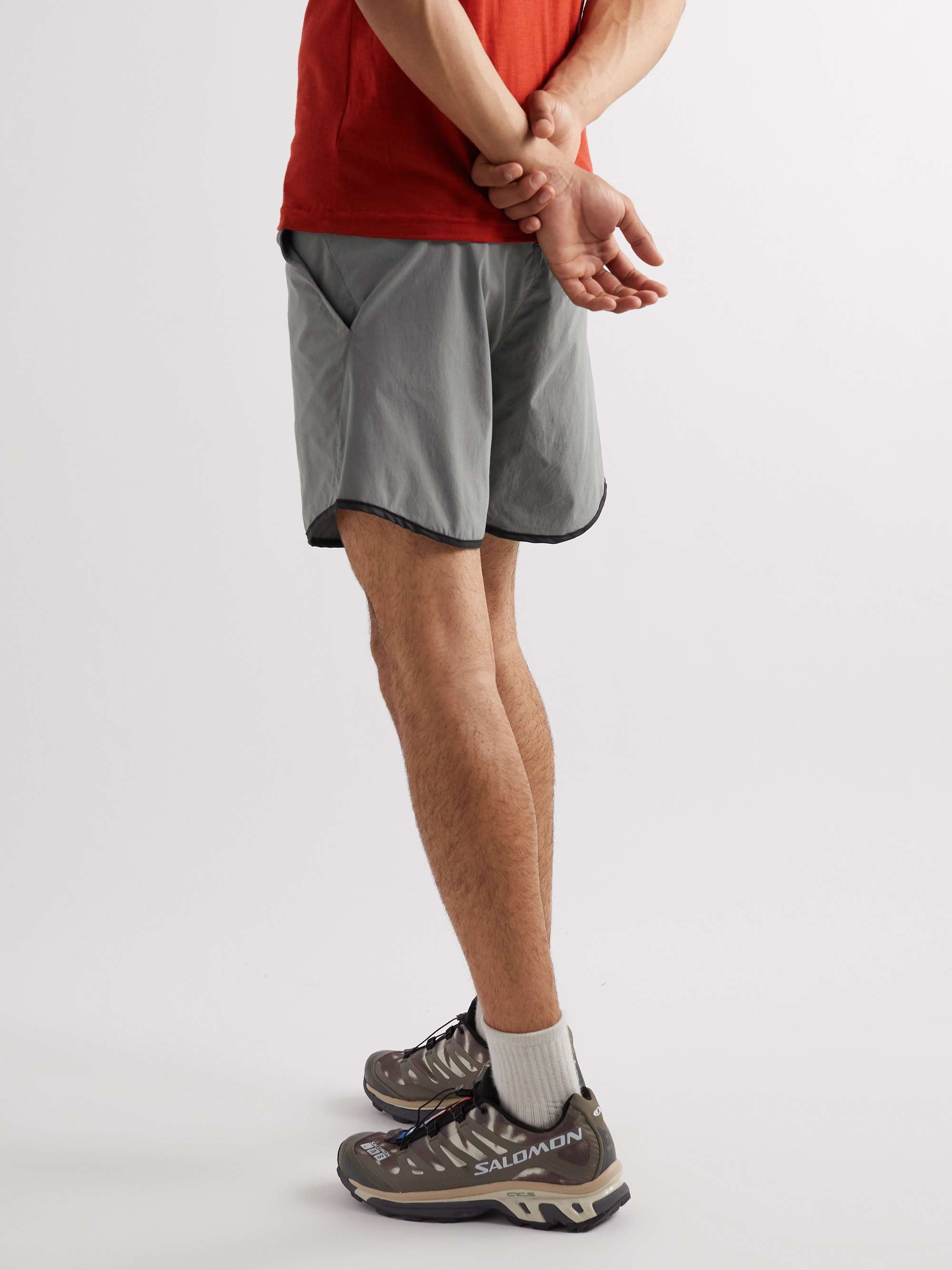 OSTRYA Ironwood Straight-Leg Mesh-Trimmed Nylon-Blend Shorts