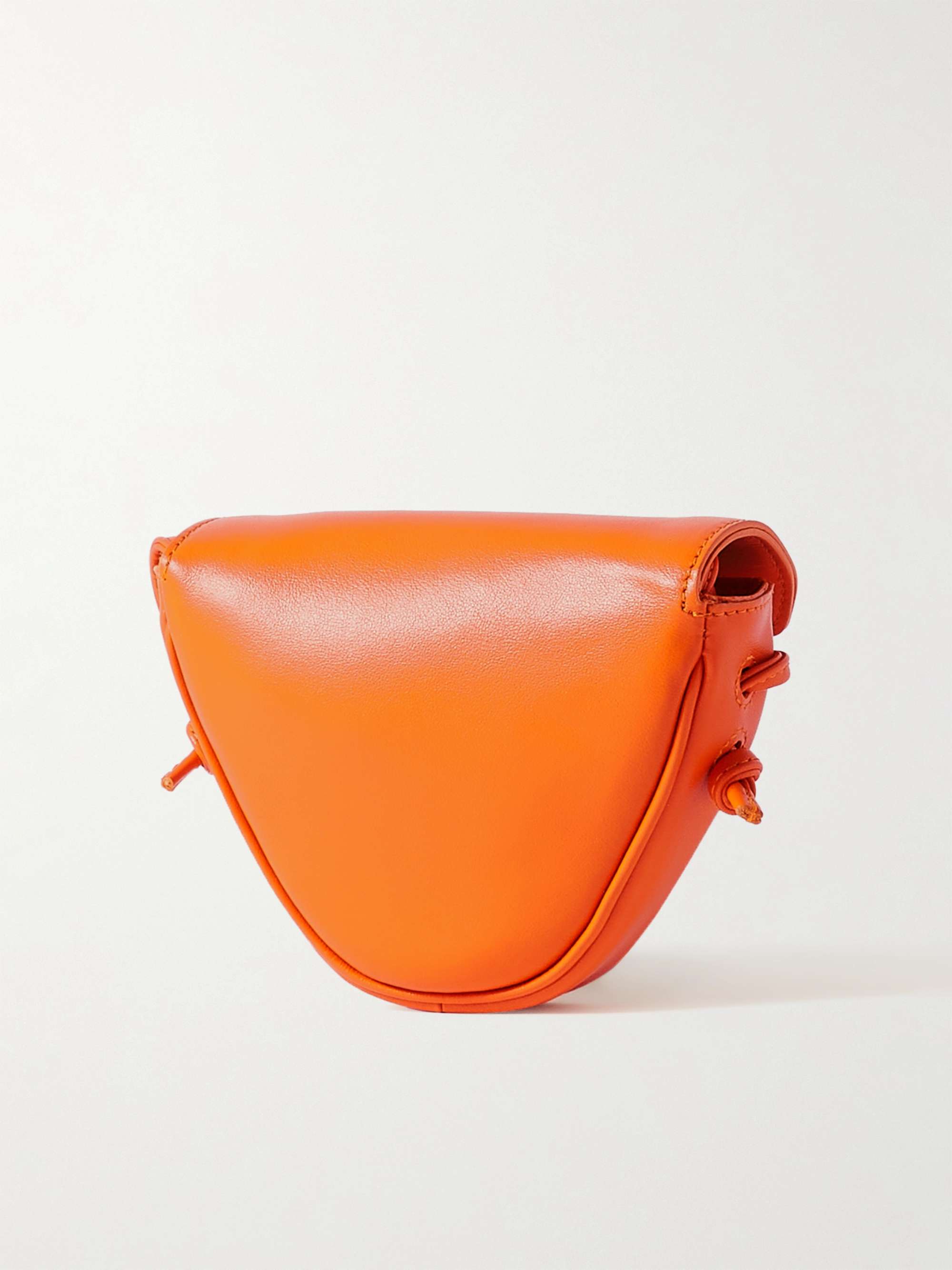 CELINE HOMME Mini Triangle Logo-Print Leather Pouch