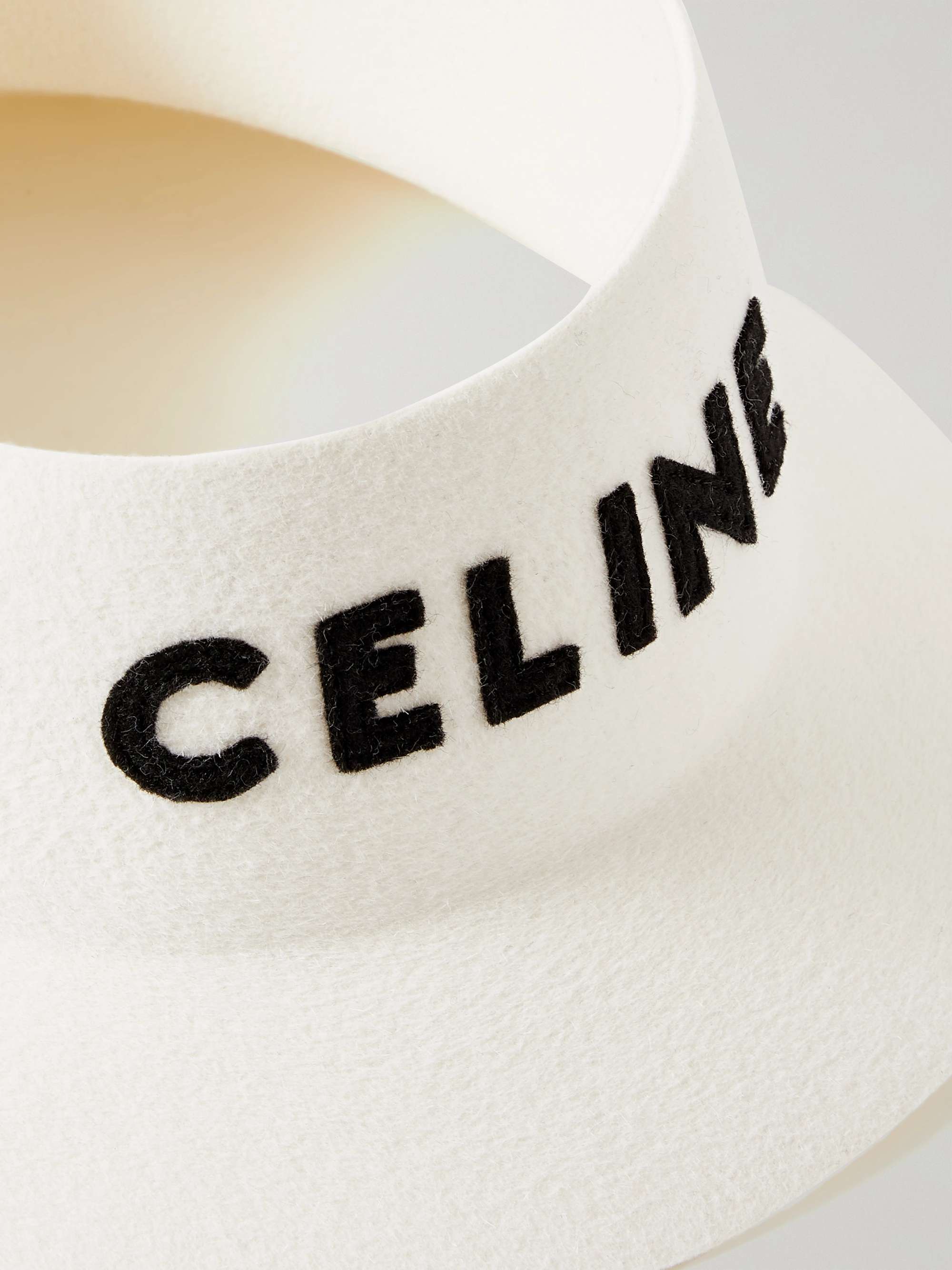CELINE HOMME Logo-Appliquéd Felt Bucket Hat
