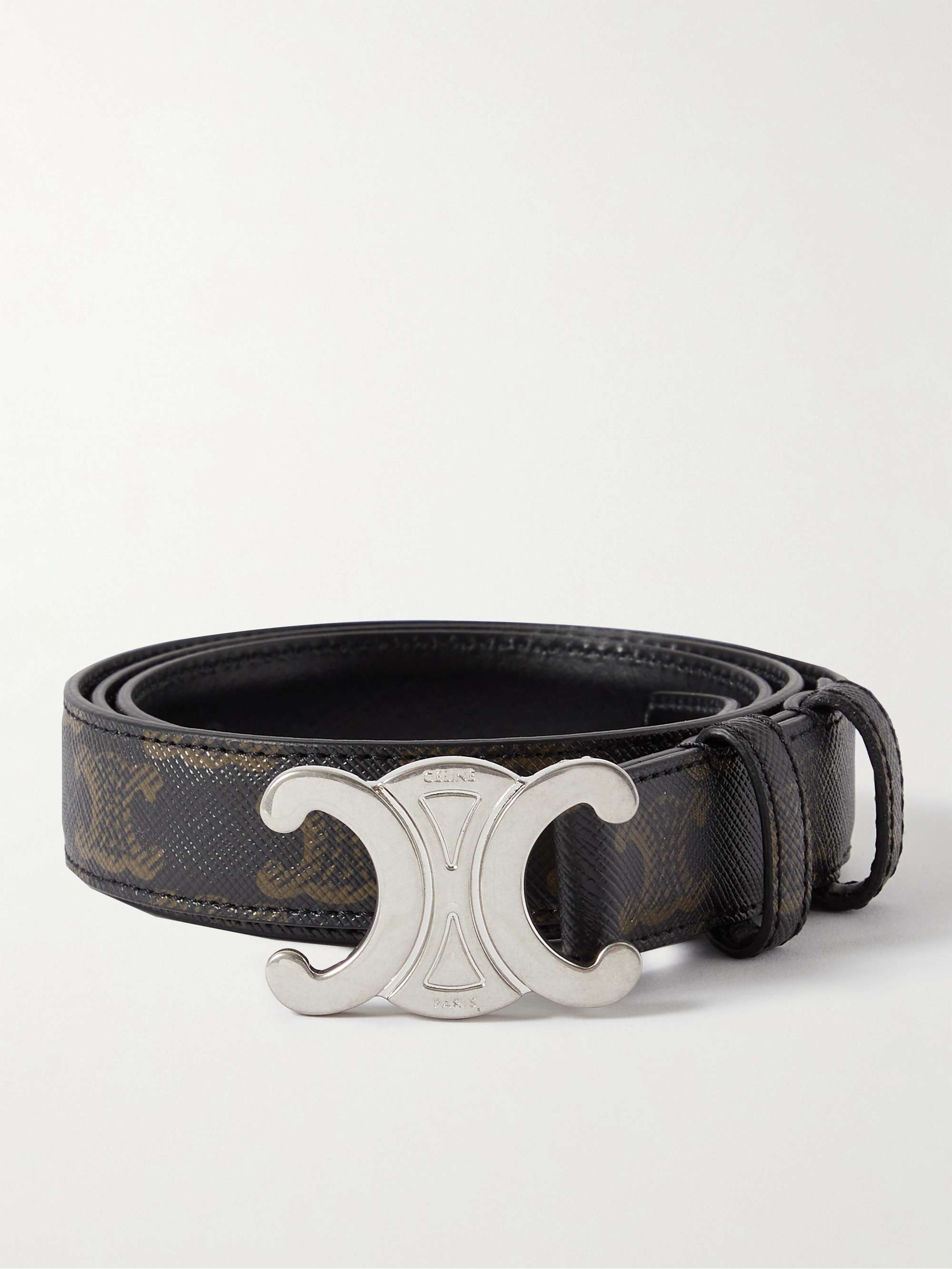 Celine Homme Triomphe Leather Belt