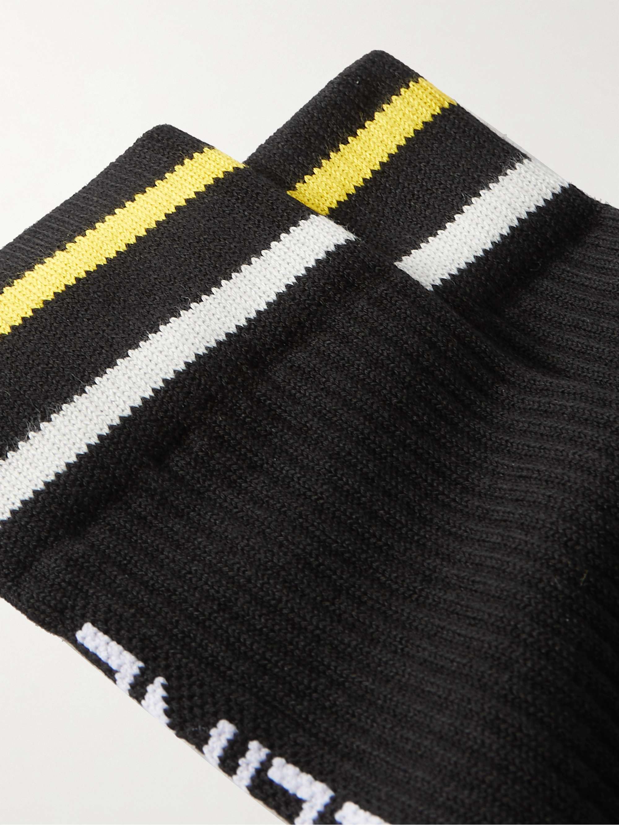CELINE HOMME Striped Cotton-Blend Socks