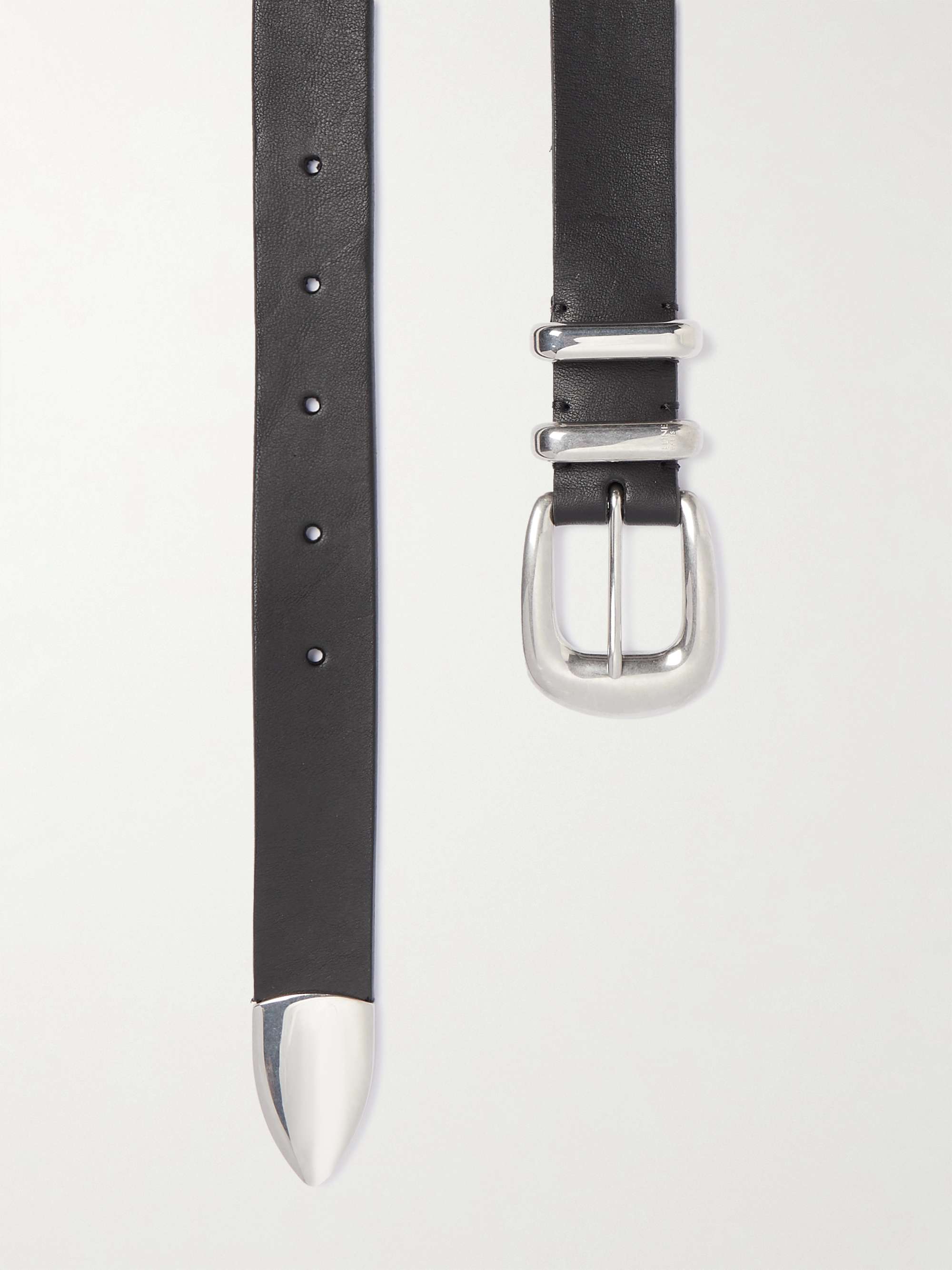 CELINE HOMME Western 9 Leather Belt