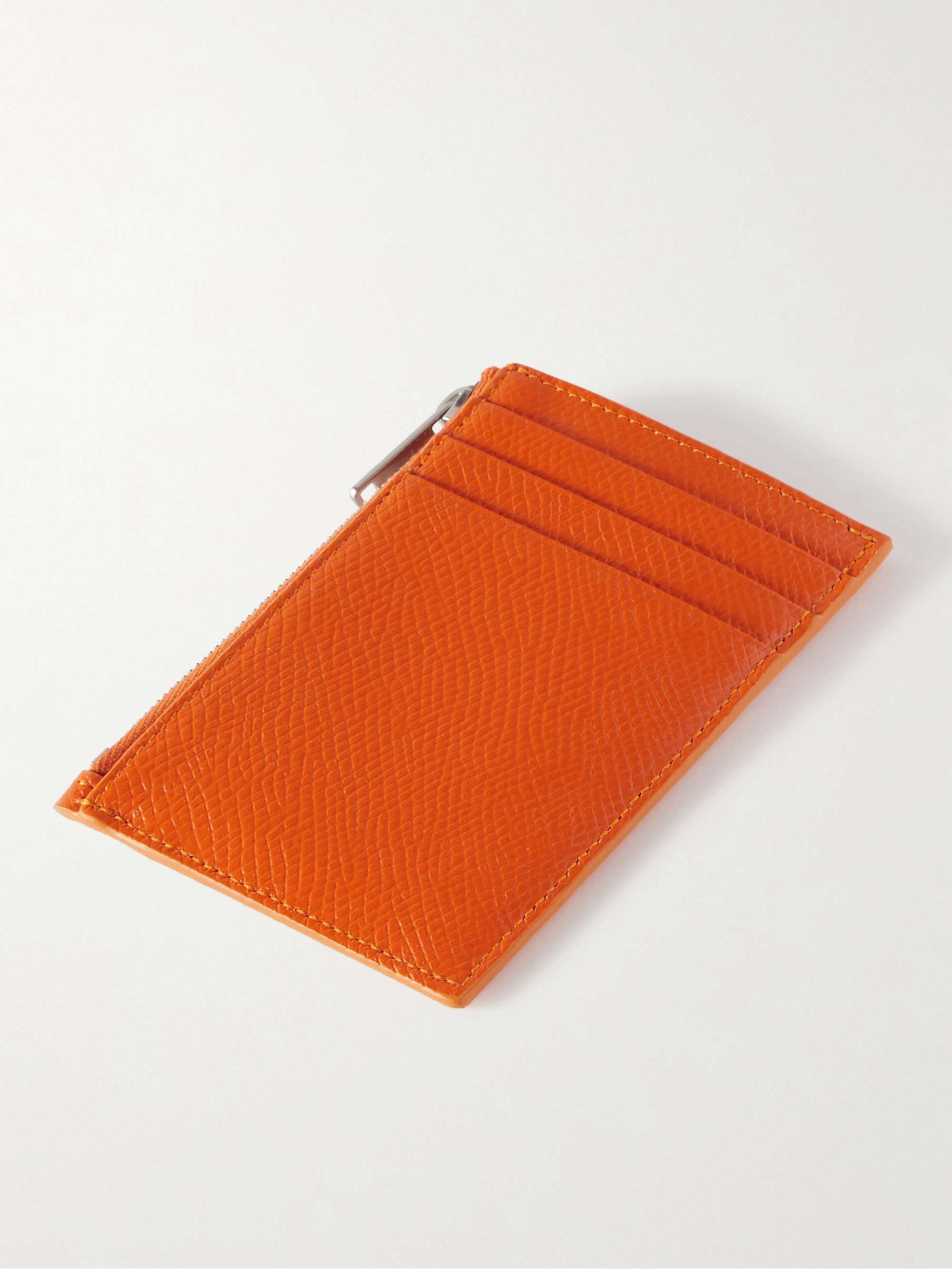 CELINE HOMME Full-Grain Leather Zipped Cardholder