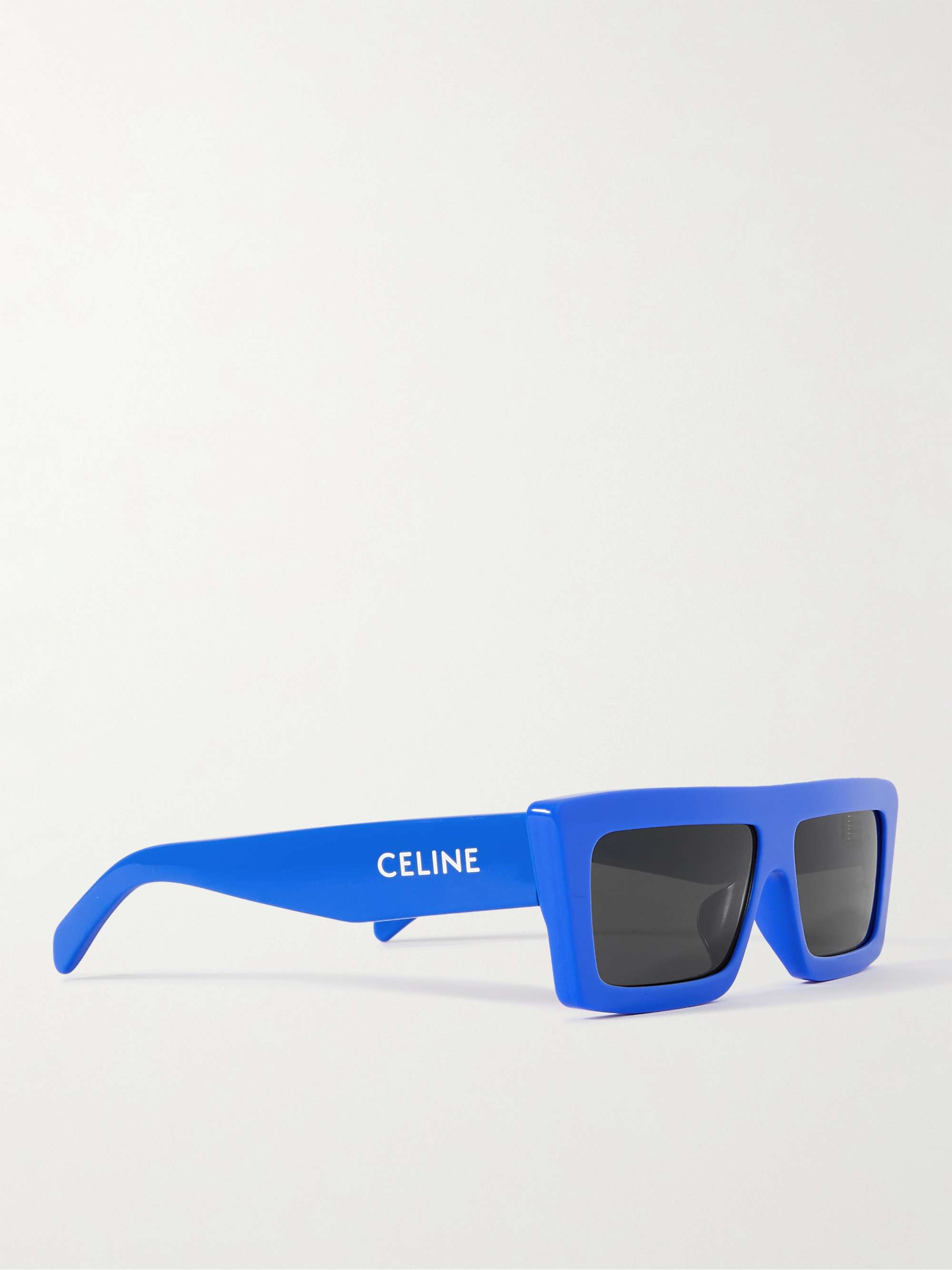 CELINE HOMME Rectangle-Frame Acetate Sunglasses