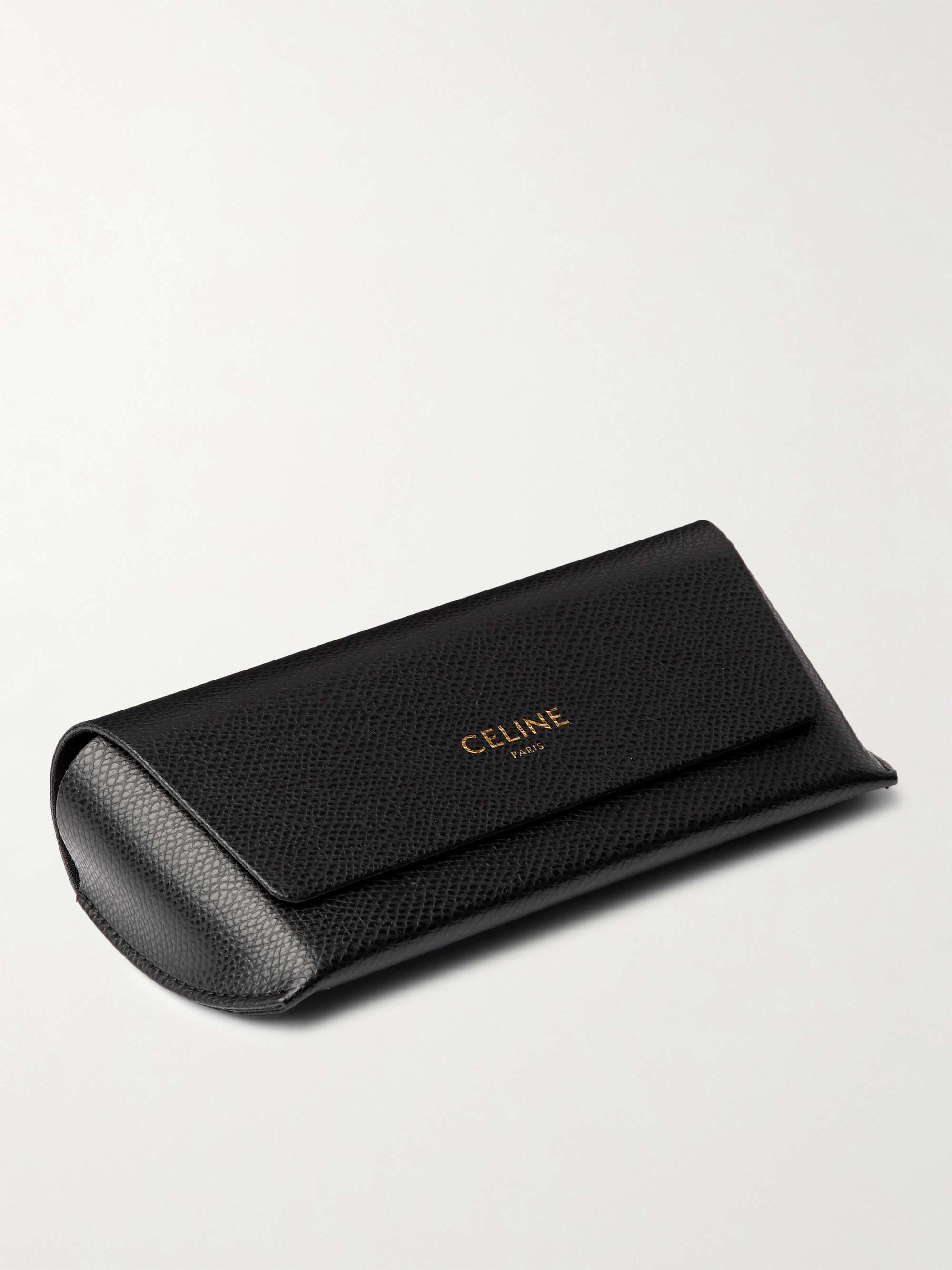 CELINE HOMME Round-Frame Gold-Tone Sunglasses