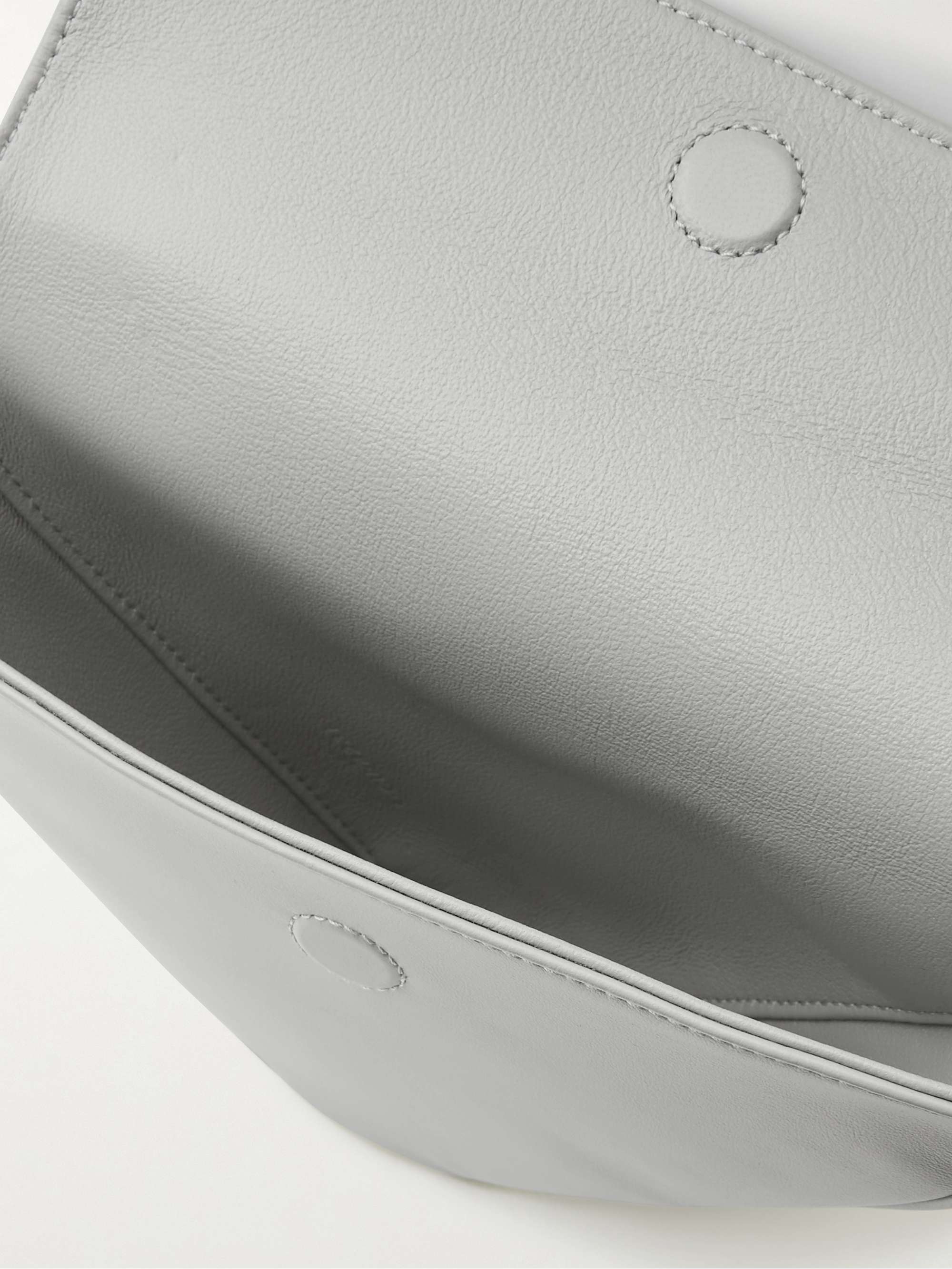 CELINE HOMME Logo-Print Leather Messenger Bag