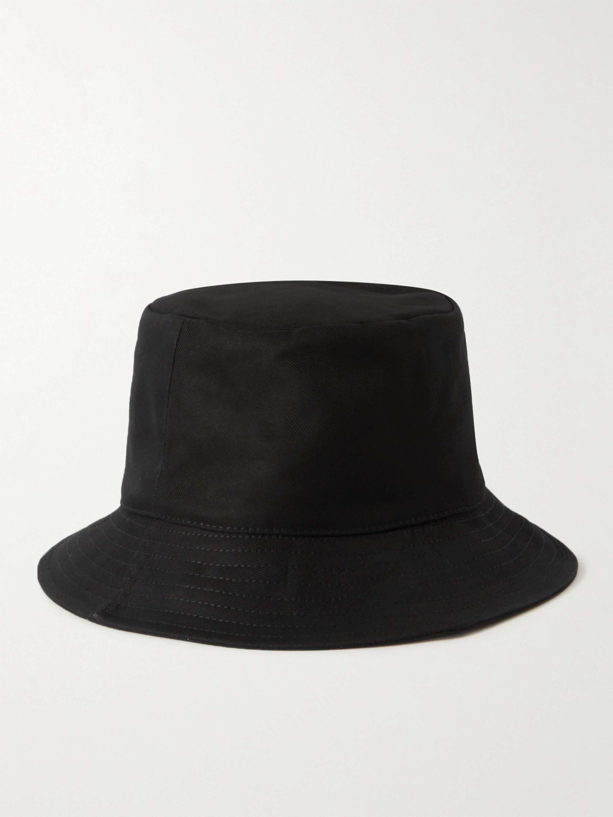 CELINE HOMME Logo-Print Cotton-Gabardine Bucket Hat