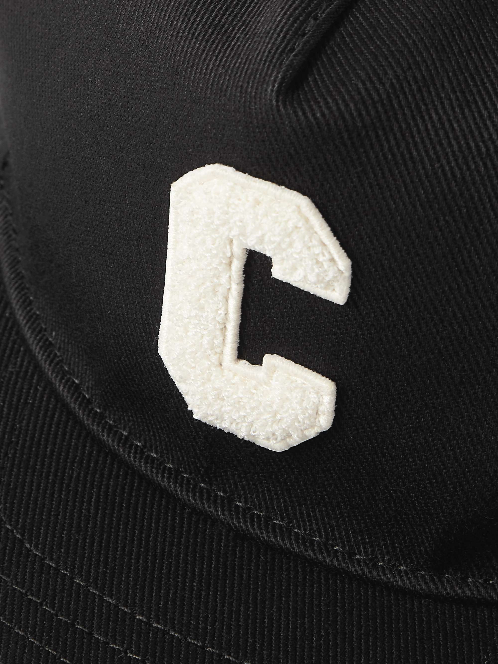 CELINE HOMME Logo-Appliquéd Cotton-Blend Drill Baseball Cap