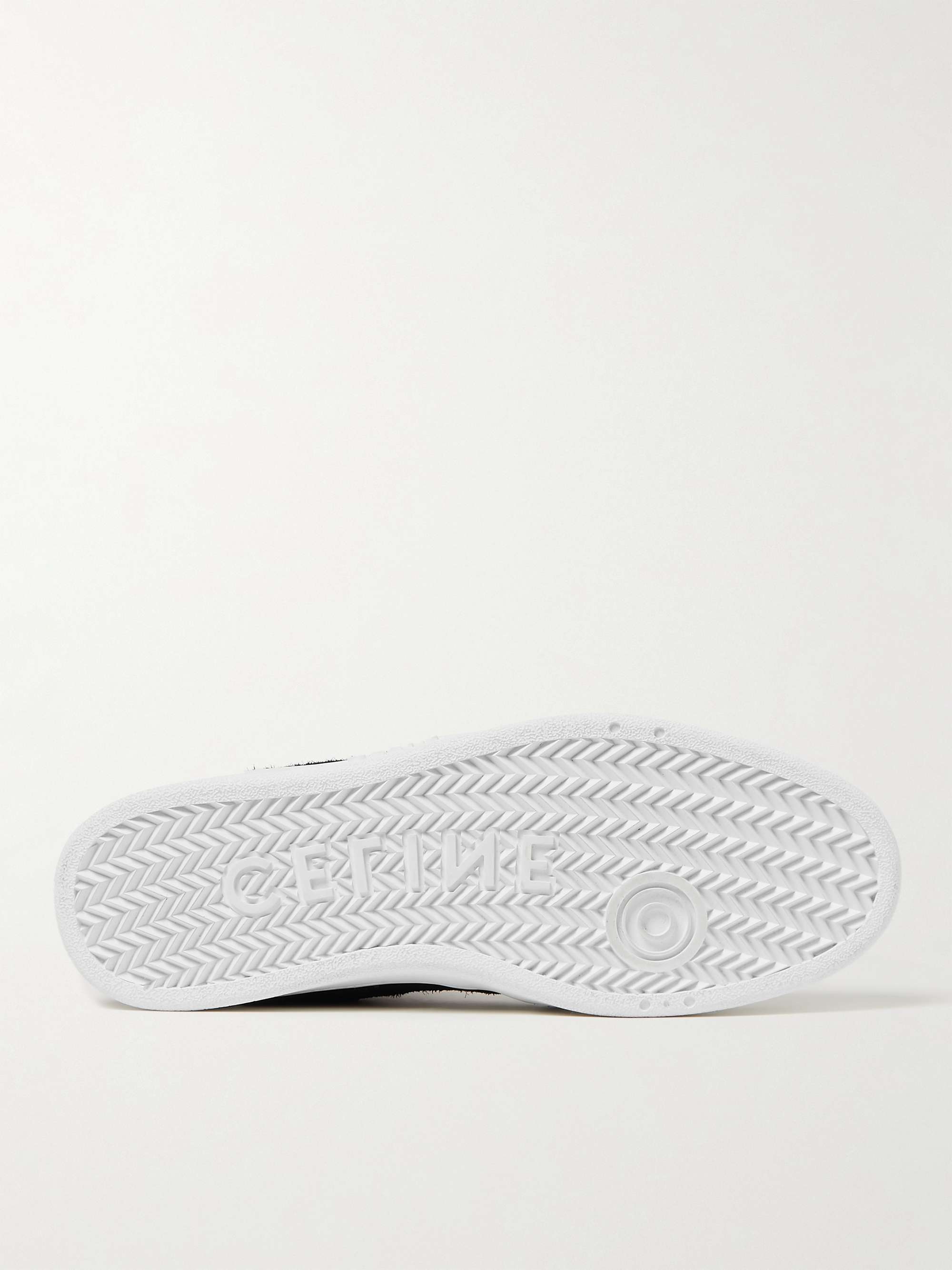 CELINE HOMME Z CT-01 Mesh and Suede High-Top Sneakers