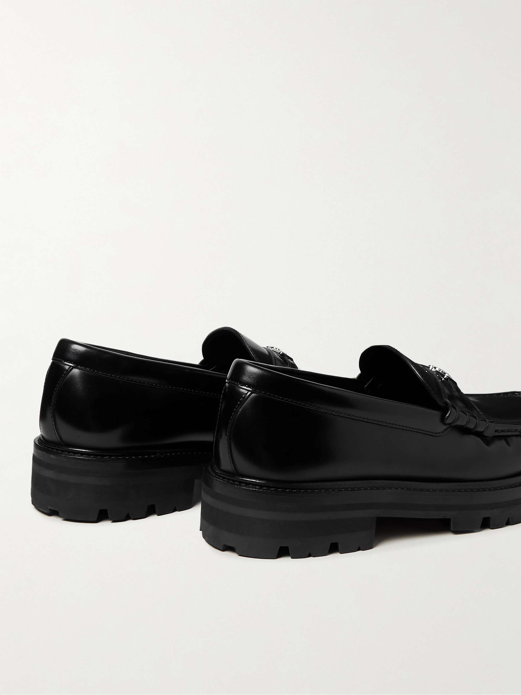 CELINE HOMME Triomphe Leather Loafers