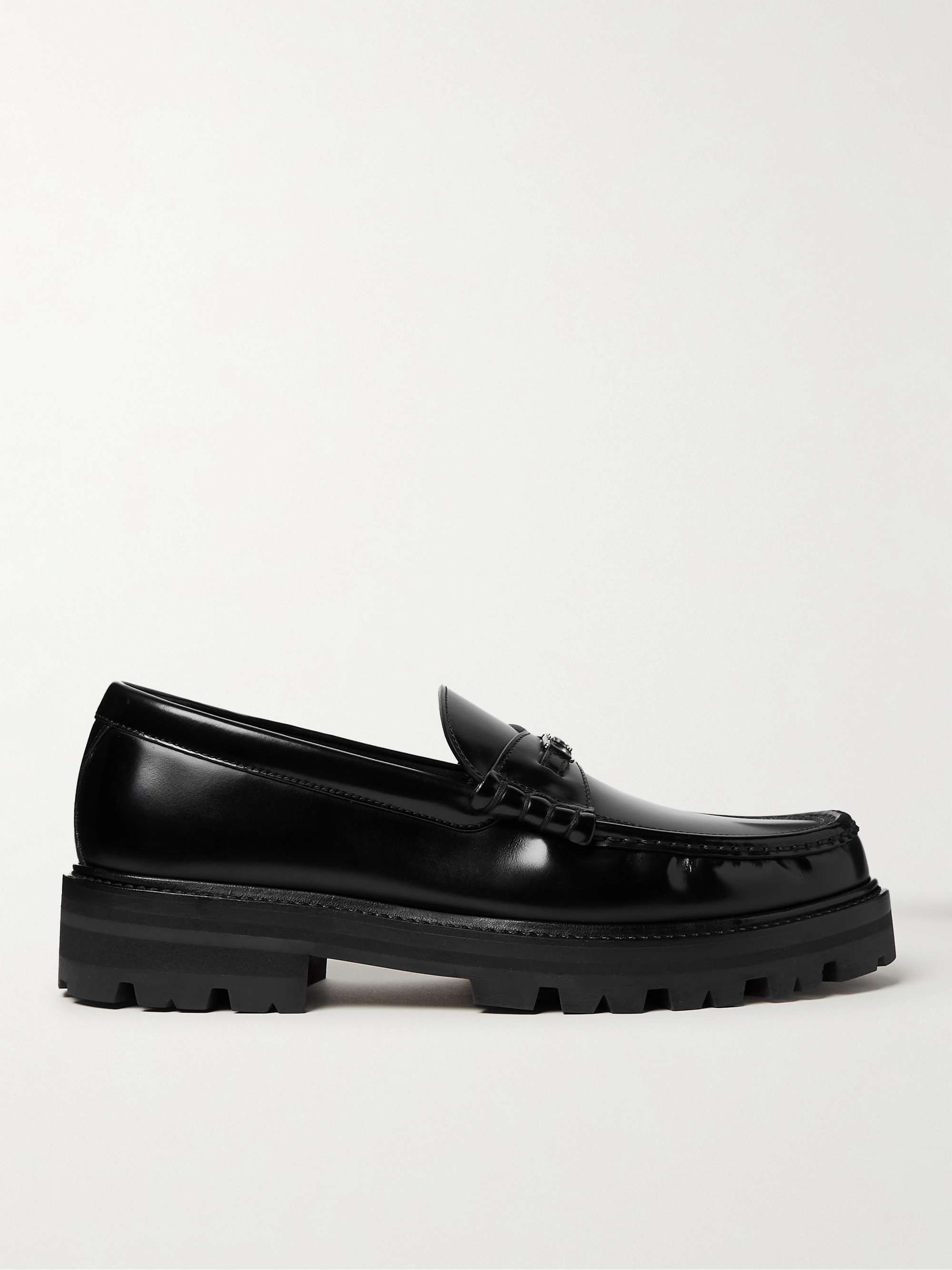 CELINE HOMME Triomphe Leather Loafers